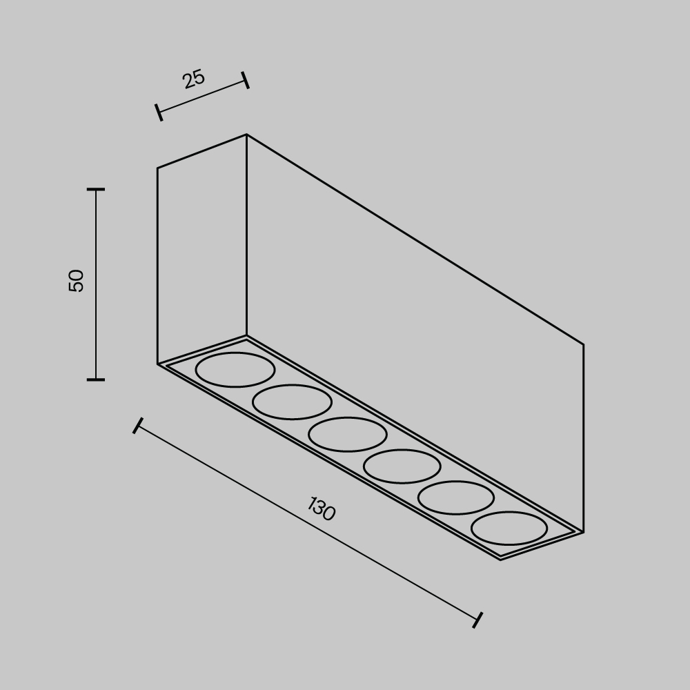 картинка Потолочный светильник Technical C066CL-12W3-6K-B