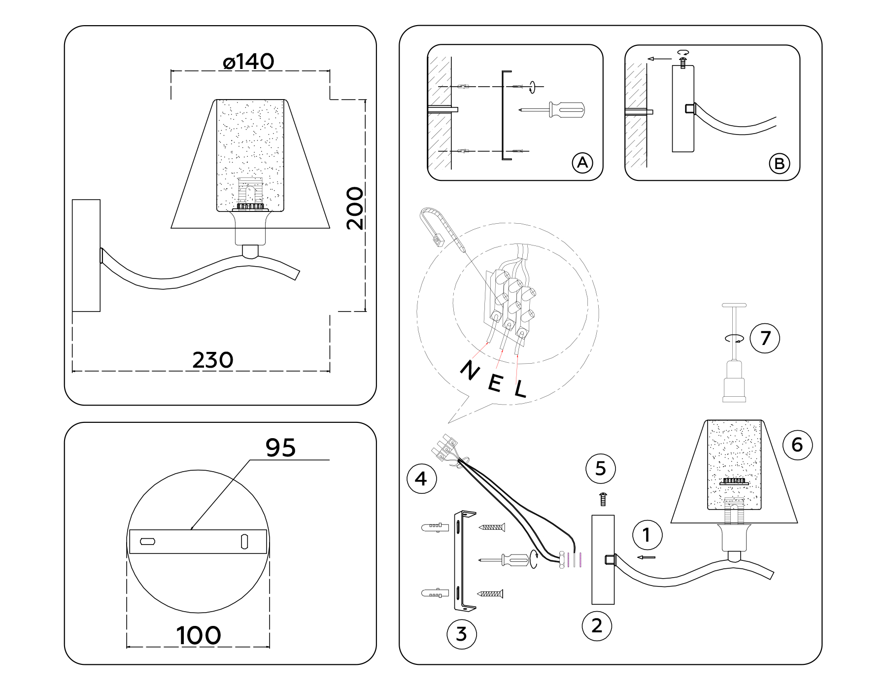 картинка Настенный светильник LH57095