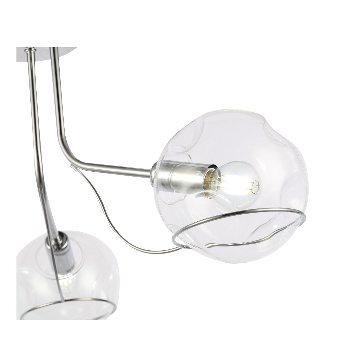 картинка SLE102502-03 Светильник потолочный Хром/Прозрачный E14 3*40W