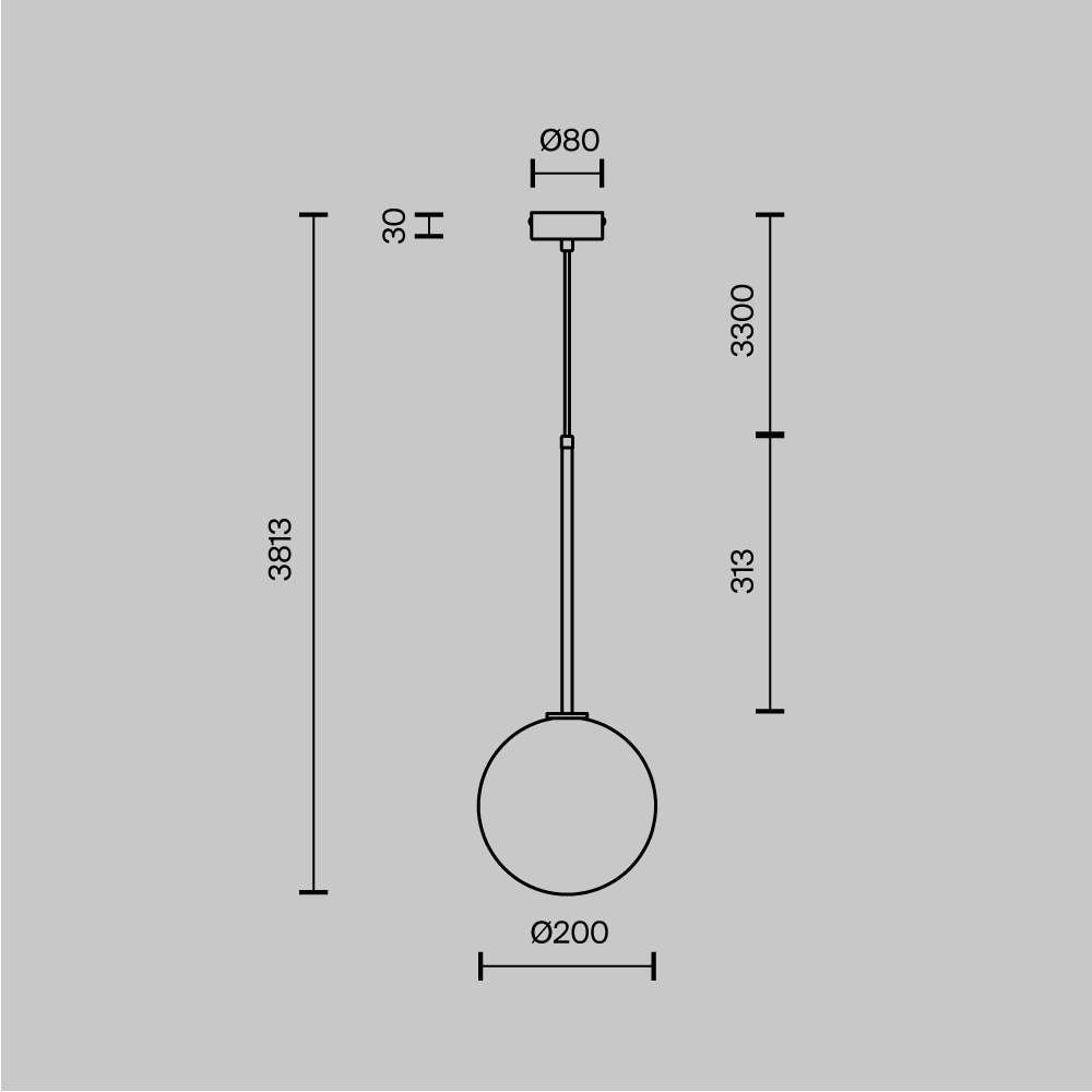 картинка Подвесной светильник Maytoni MOD172PL-01BS