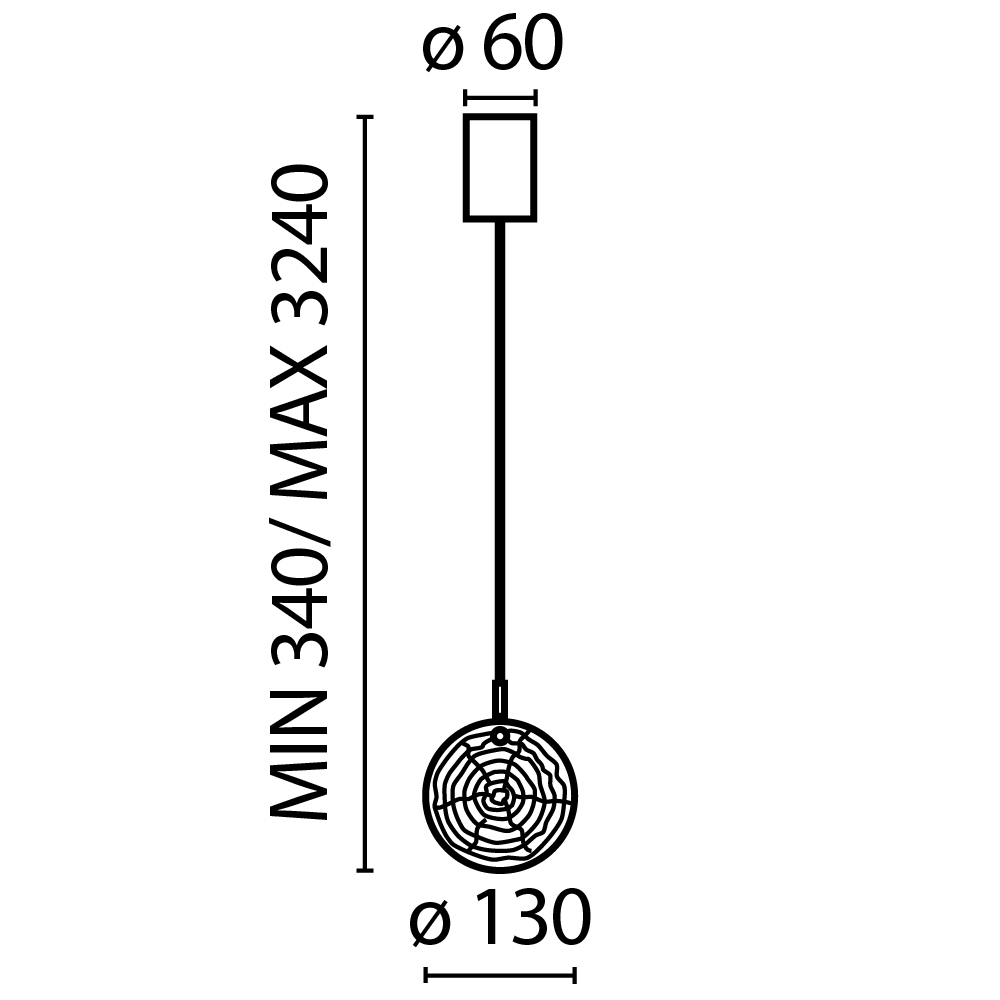 картинка Подвесной светильник Maytoni MOD254PL-01BS
