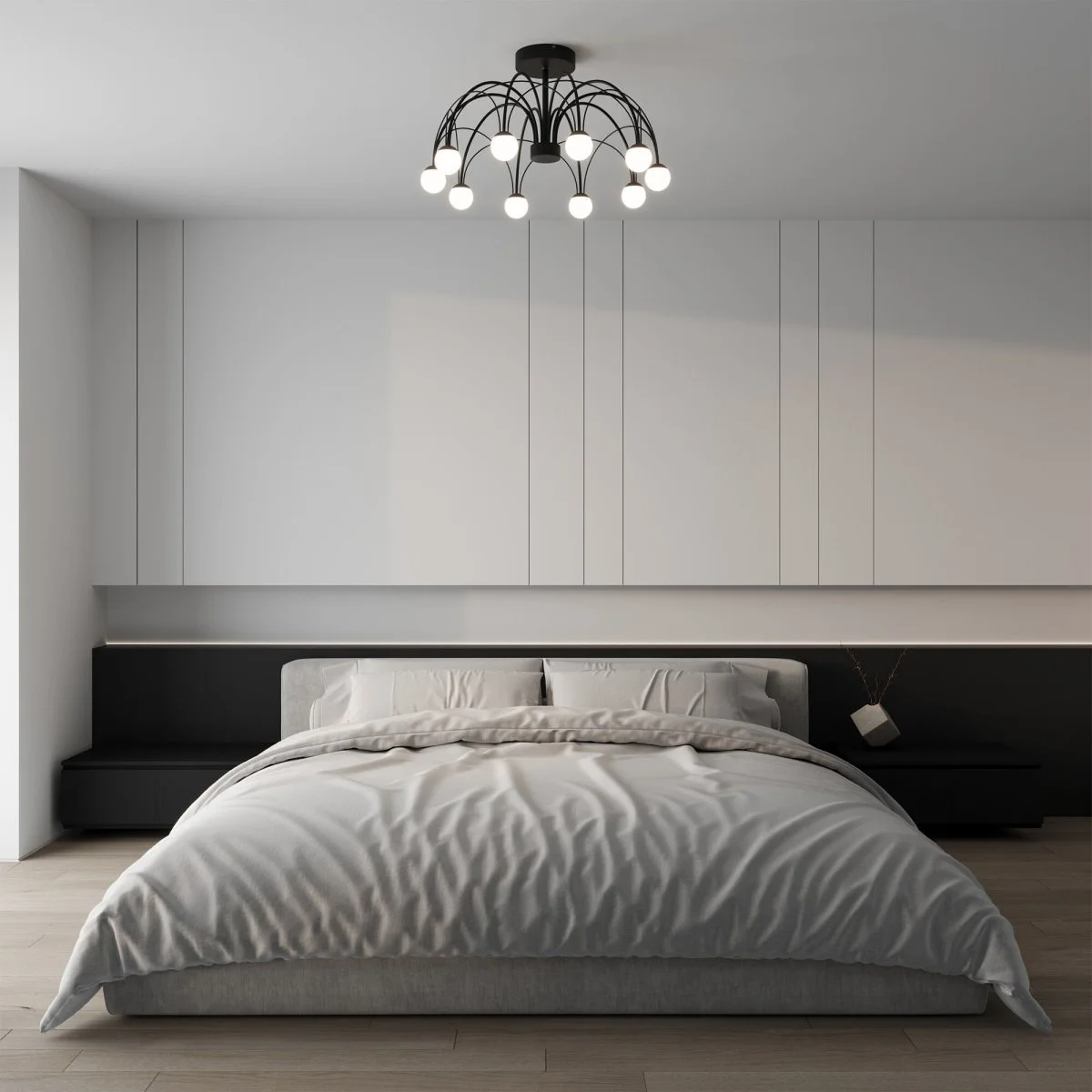 картинка Потолочный светодиодный светильник Ragno 90035/10  LED черный