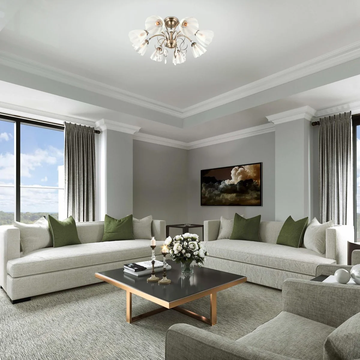 картинка Потолочная люстра с плафонами 30155/8