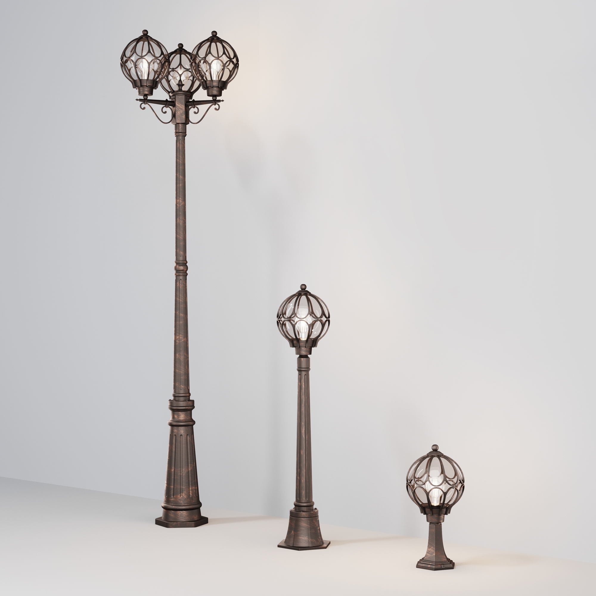 картинка Садово-парковый светильник Outdoor O023FL-03G