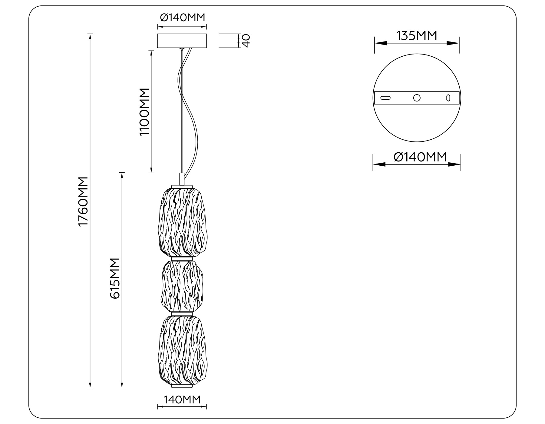 картинка Подвесной светодиодный светильник
