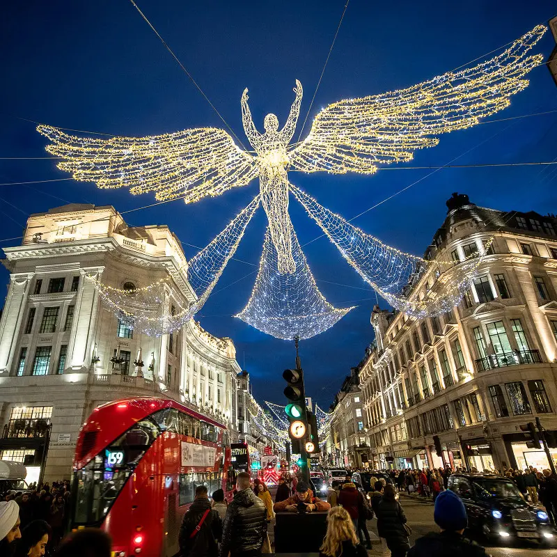 картинка Световой арт-объект Ангел 600х250 см