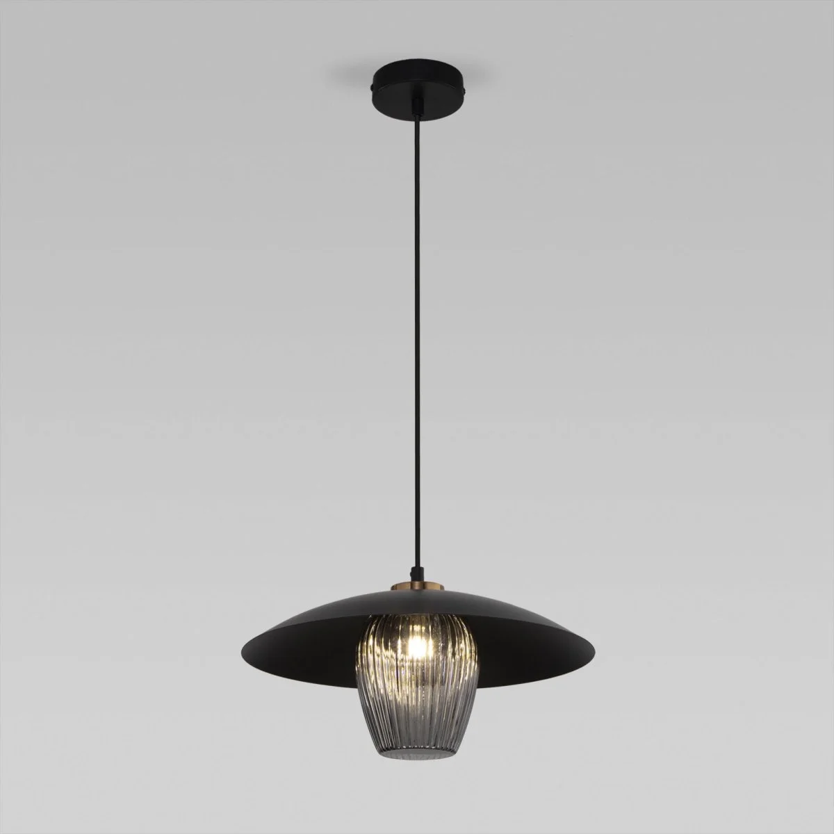 картинка Подвесной светильник 50259/1 черный/дымчатый
