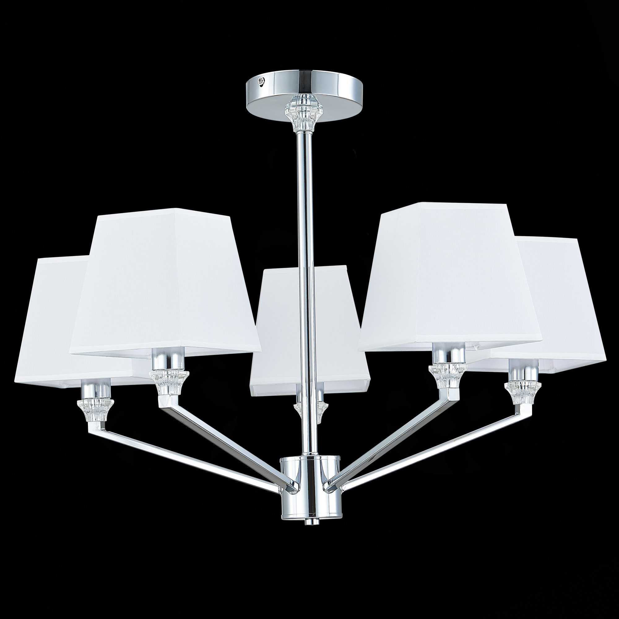 картинка SLE107602-05 Светильник потолочный Хром/Белый E14 5*40W