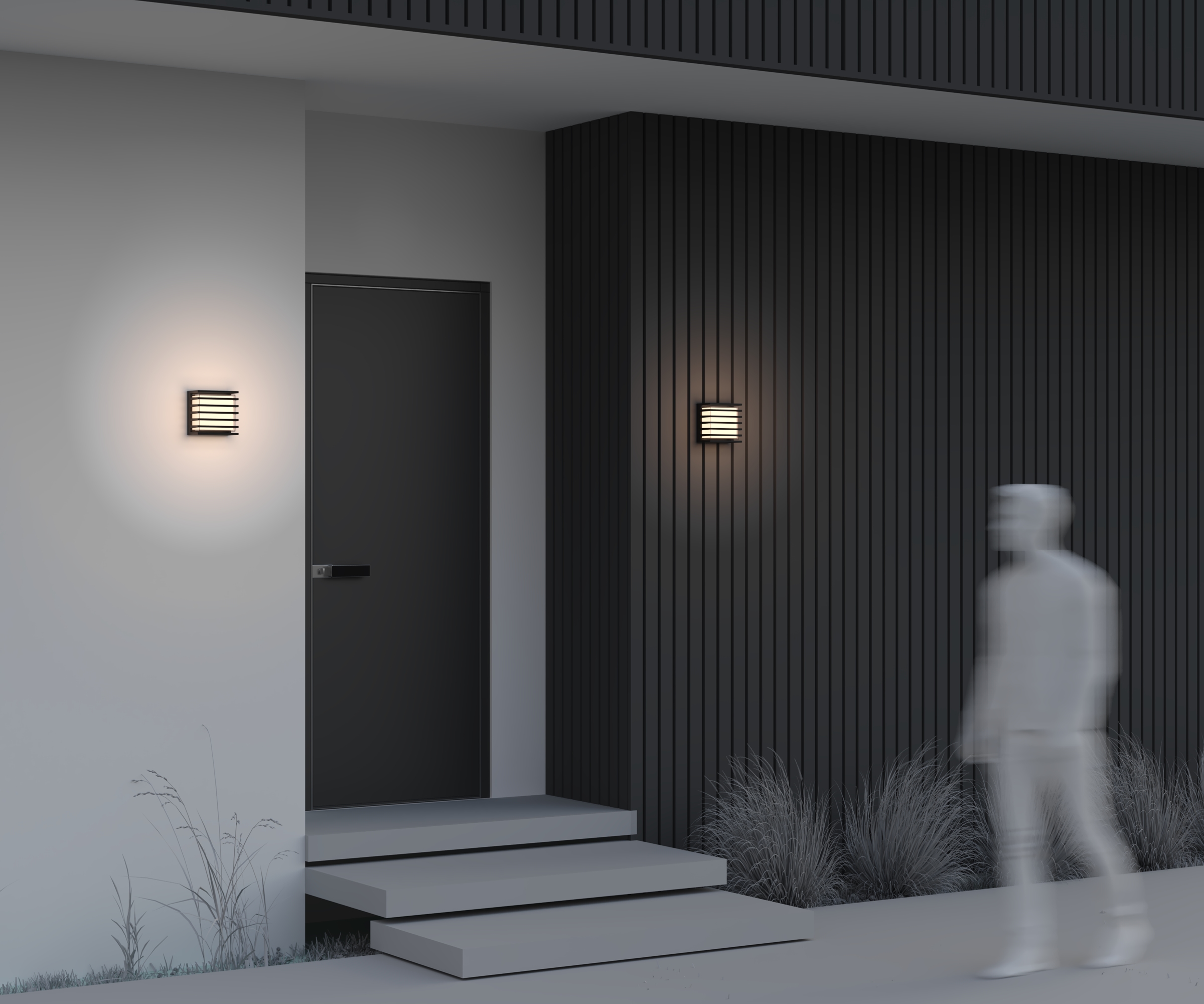 картинка Настенный светильник (бра) Outdoor O020WL-L10B3K