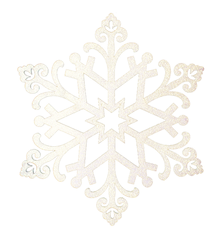 картинка Елочная фигура Снежинка Снегурочка, 81 см, цвет шампань