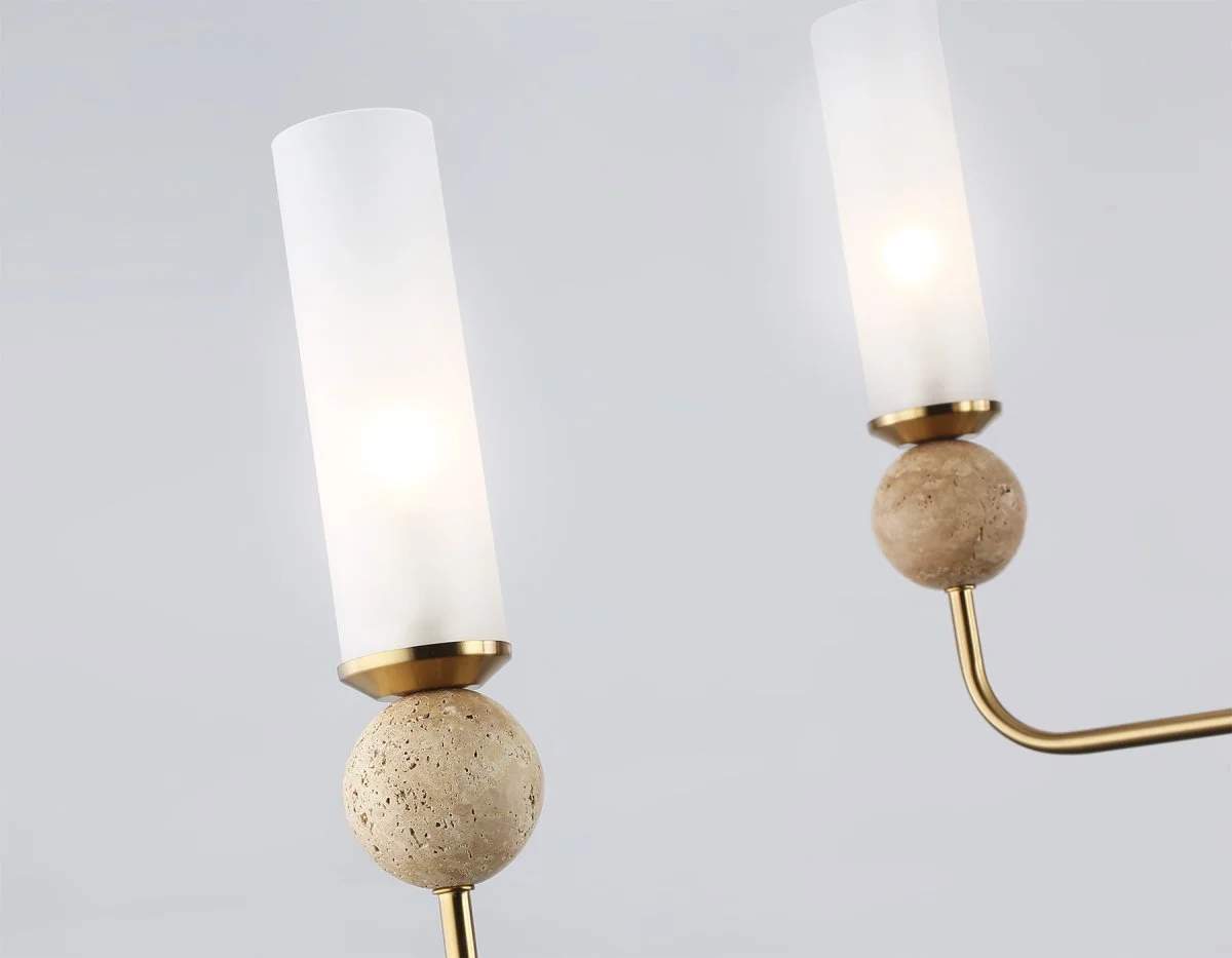 картинка Люстра на штанге с мрамором LH53251