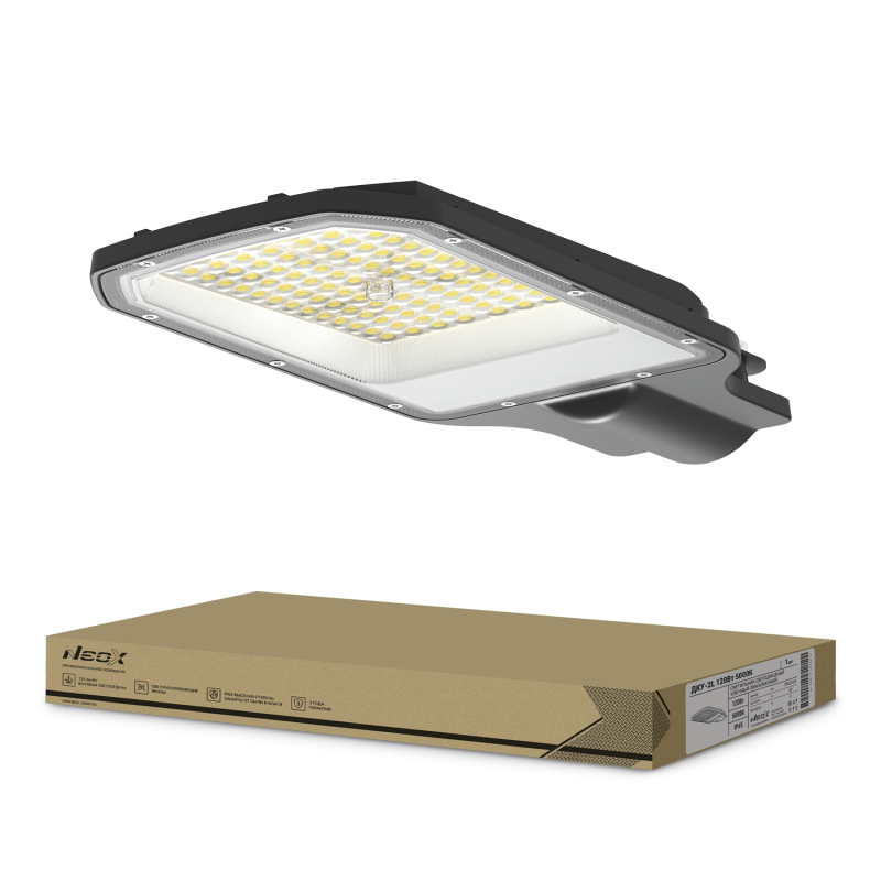 картинка Светильник уличный линзованный светодиодный ДКУ-2L 175Вт 230В 5000К 21875Лм 125лм/Вт 48-70мм IP65 NEOX