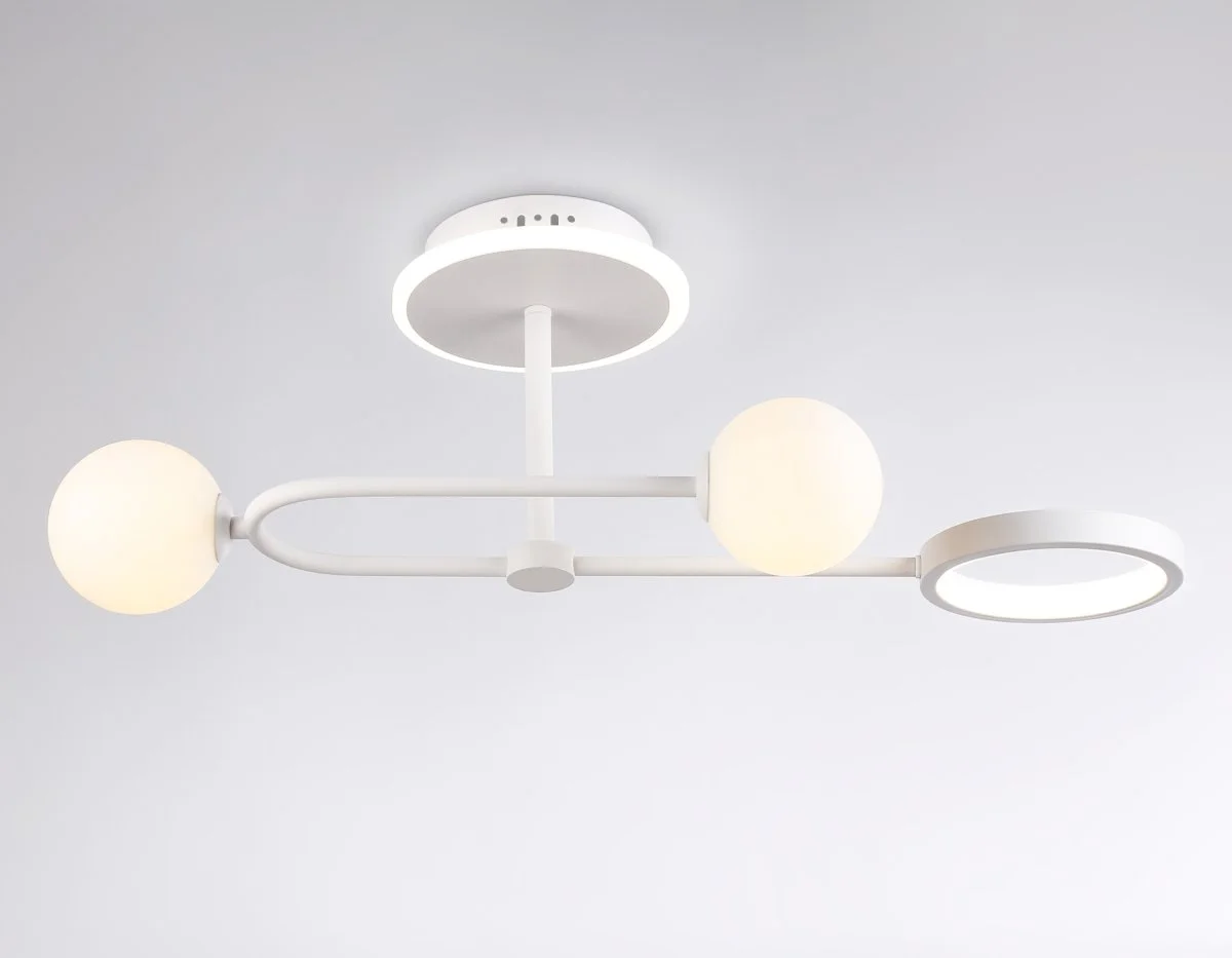 картинка Потолочный светодиодный светильник со сменной лампой и пультом управления  FL66221