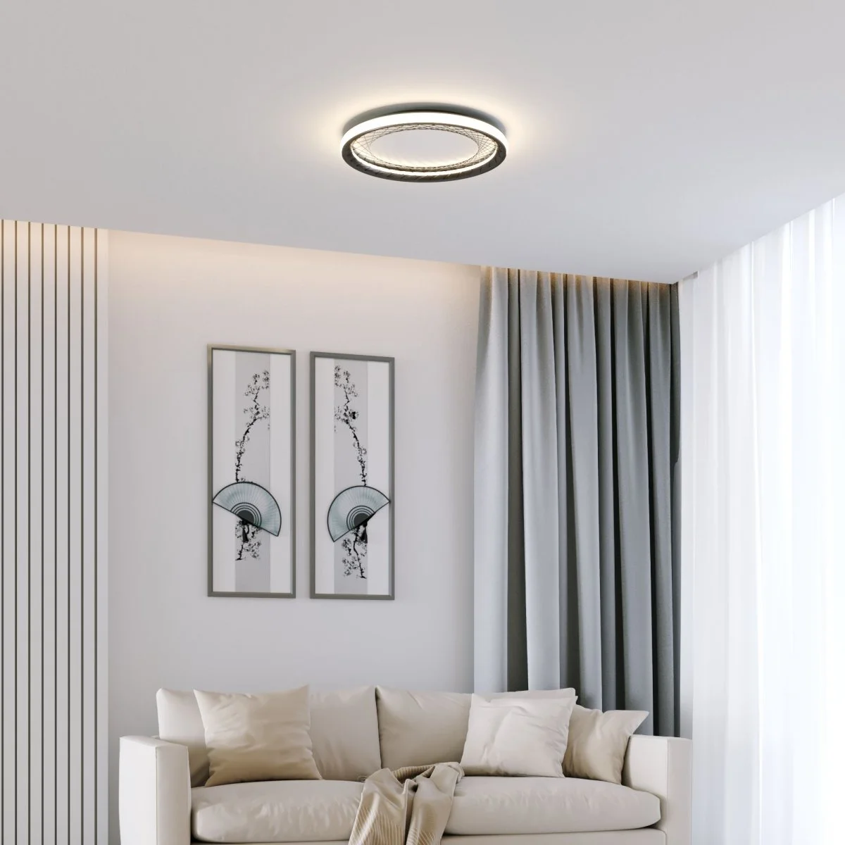 картинка Потолочный светодиодный светильник 40023/1 LED серый