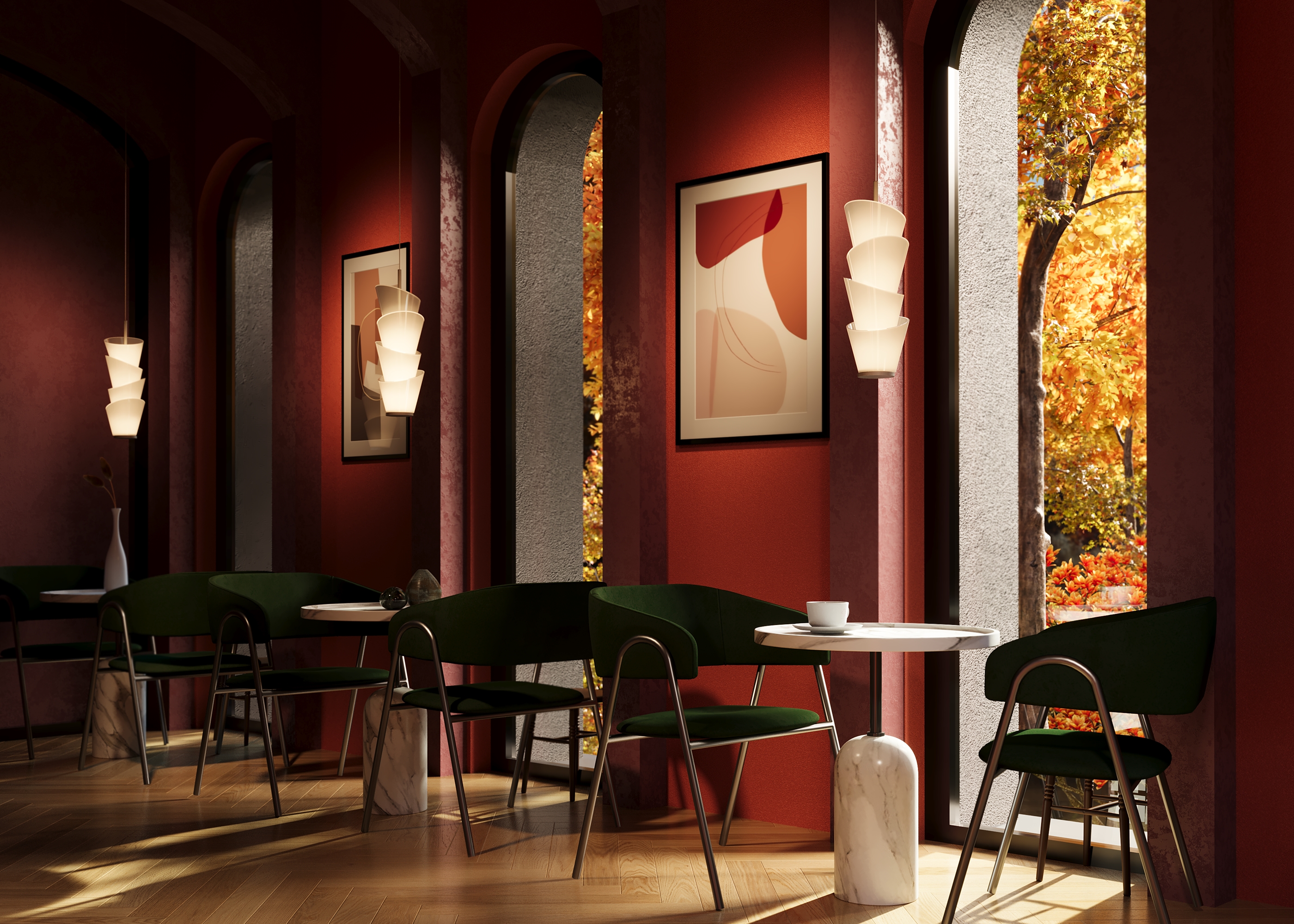 картинка Подвесной светильник Maytoni MOD374PL-L28W3K