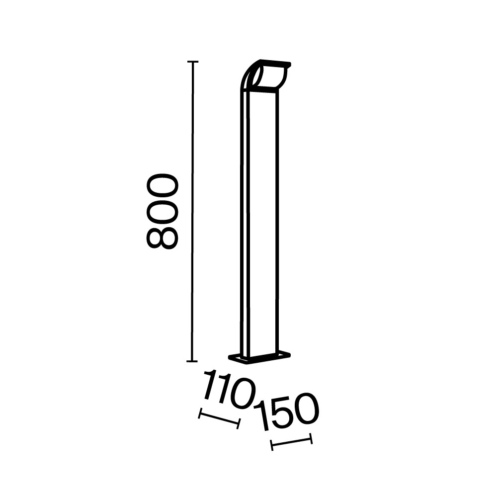 картинка Ландшафтный светильник Outdoor O446FL-L7GF3K