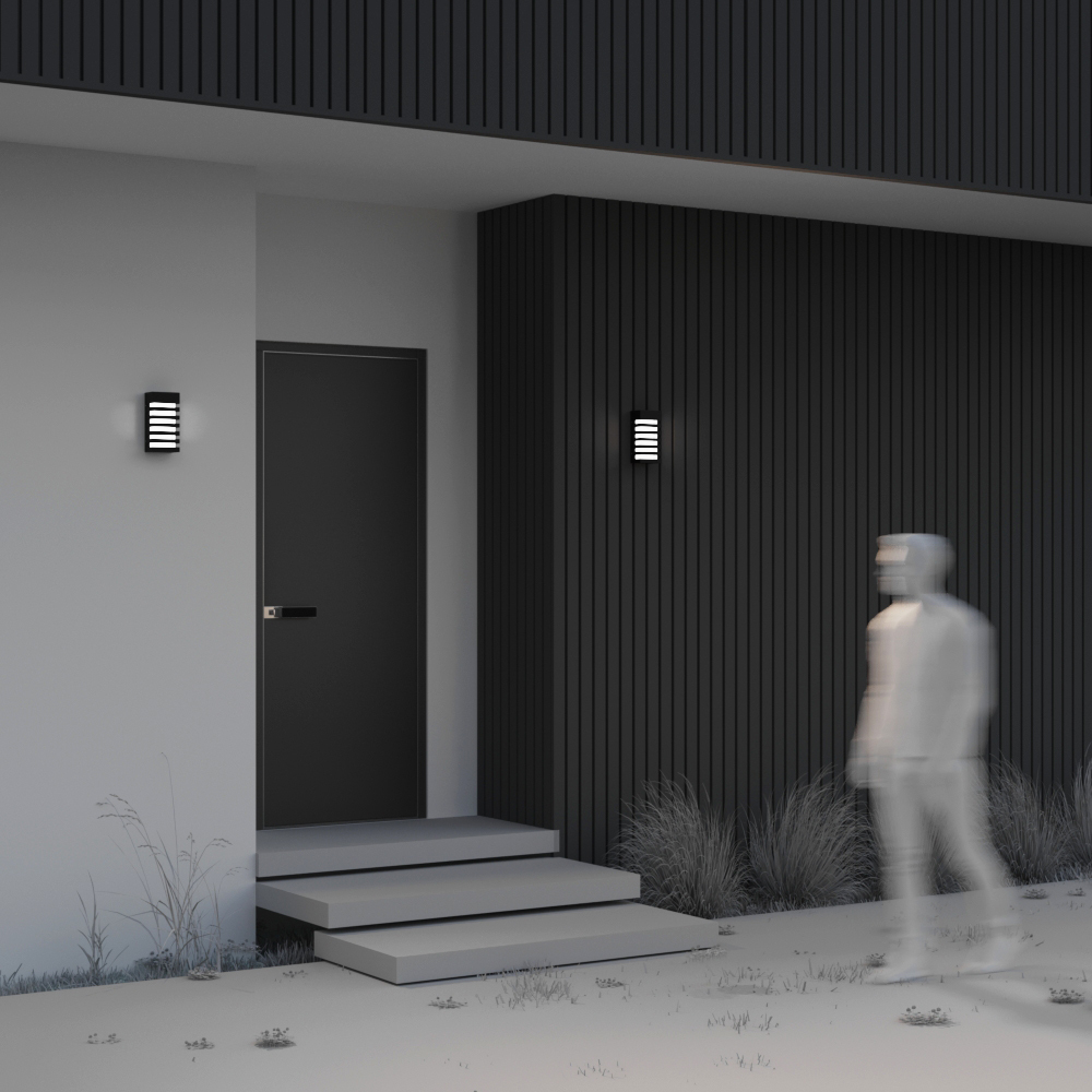 картинка Настенный светильник (бра) Outdoor O034WL-01B