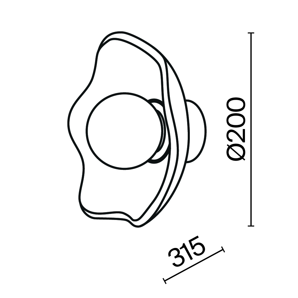 картинка Настенный светильник (бра) Maytoni MOD207WL-01BS