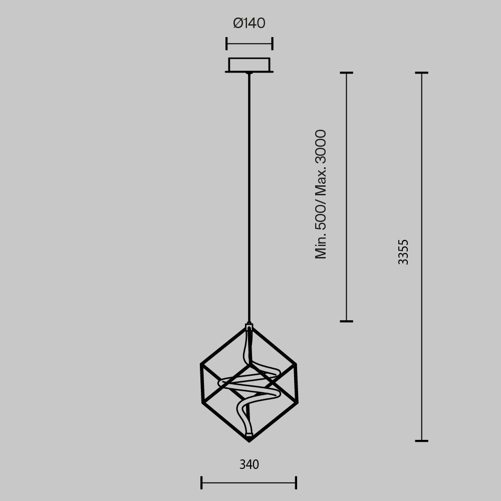 картинка Подвесной светильник Maytoni MOD345PL-L11BS3K