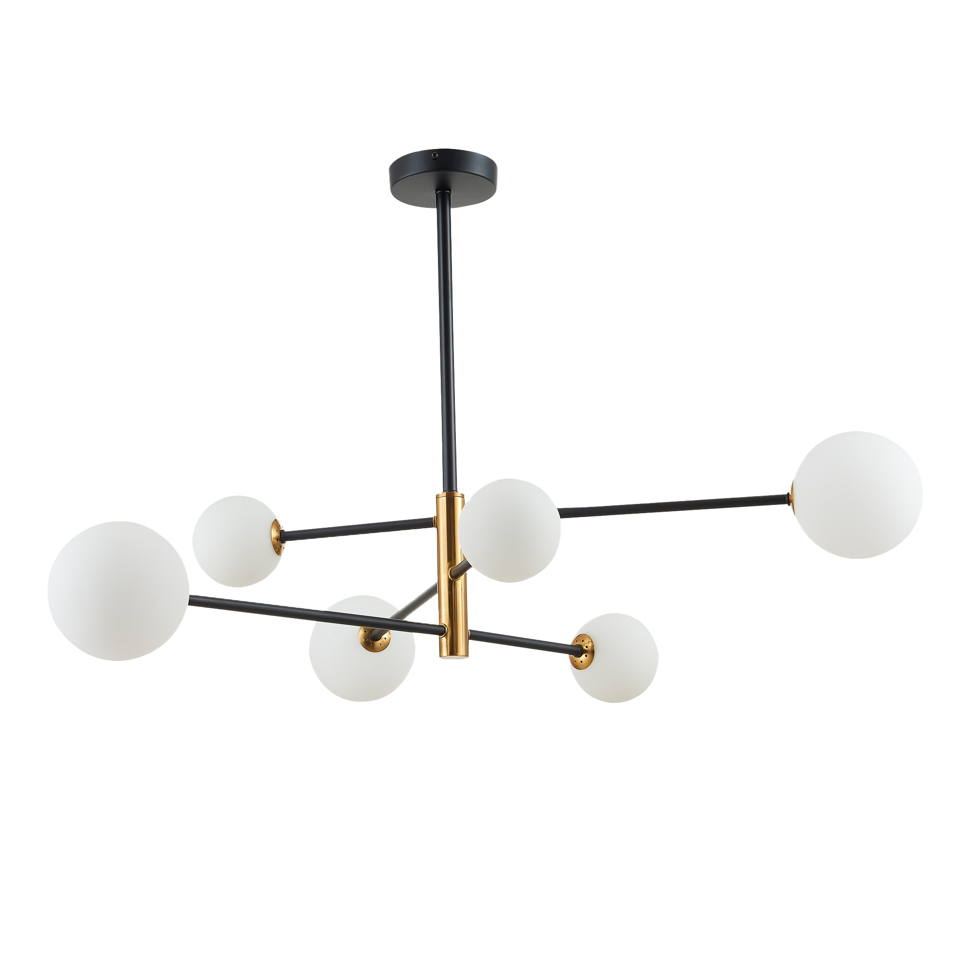 картинка SLE220103-06 Светильник потолочный Черный, Бронза/Белый G9 6*5W