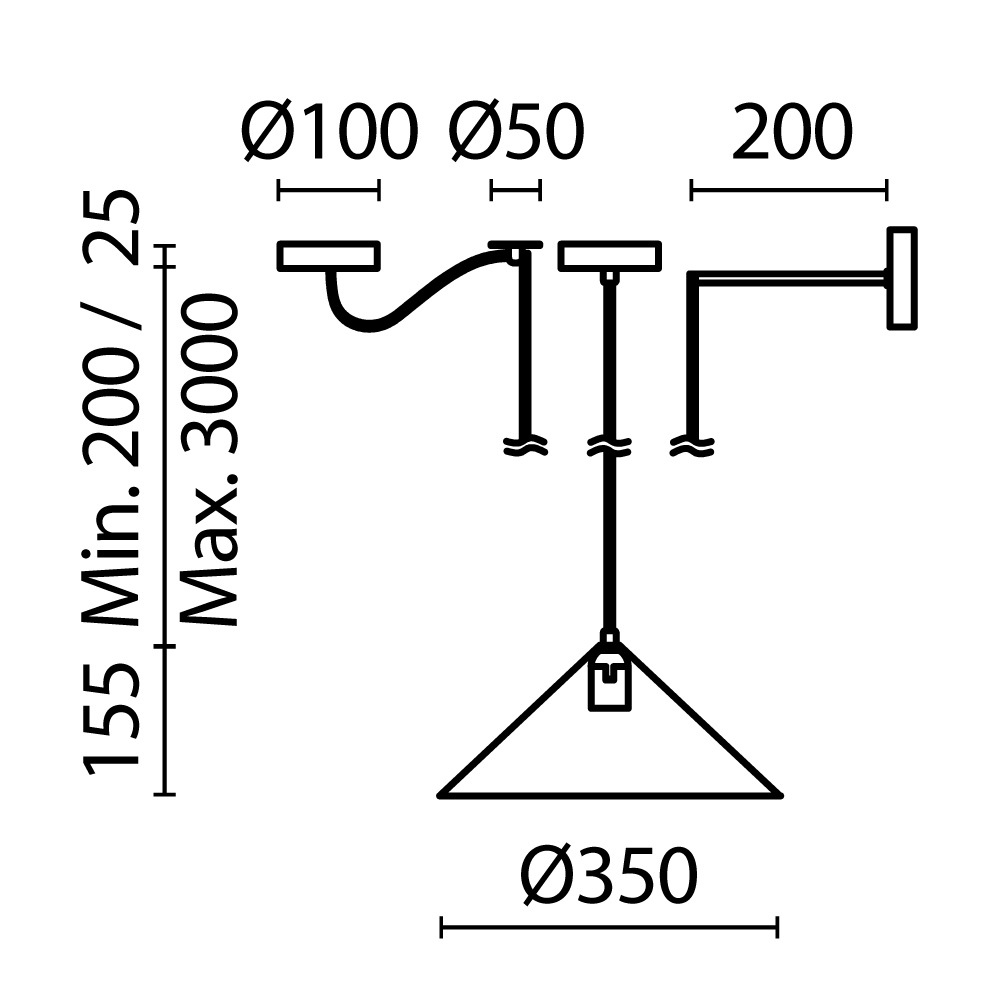 картинка Подвесной светильник Maytoni MOD167PL-01W