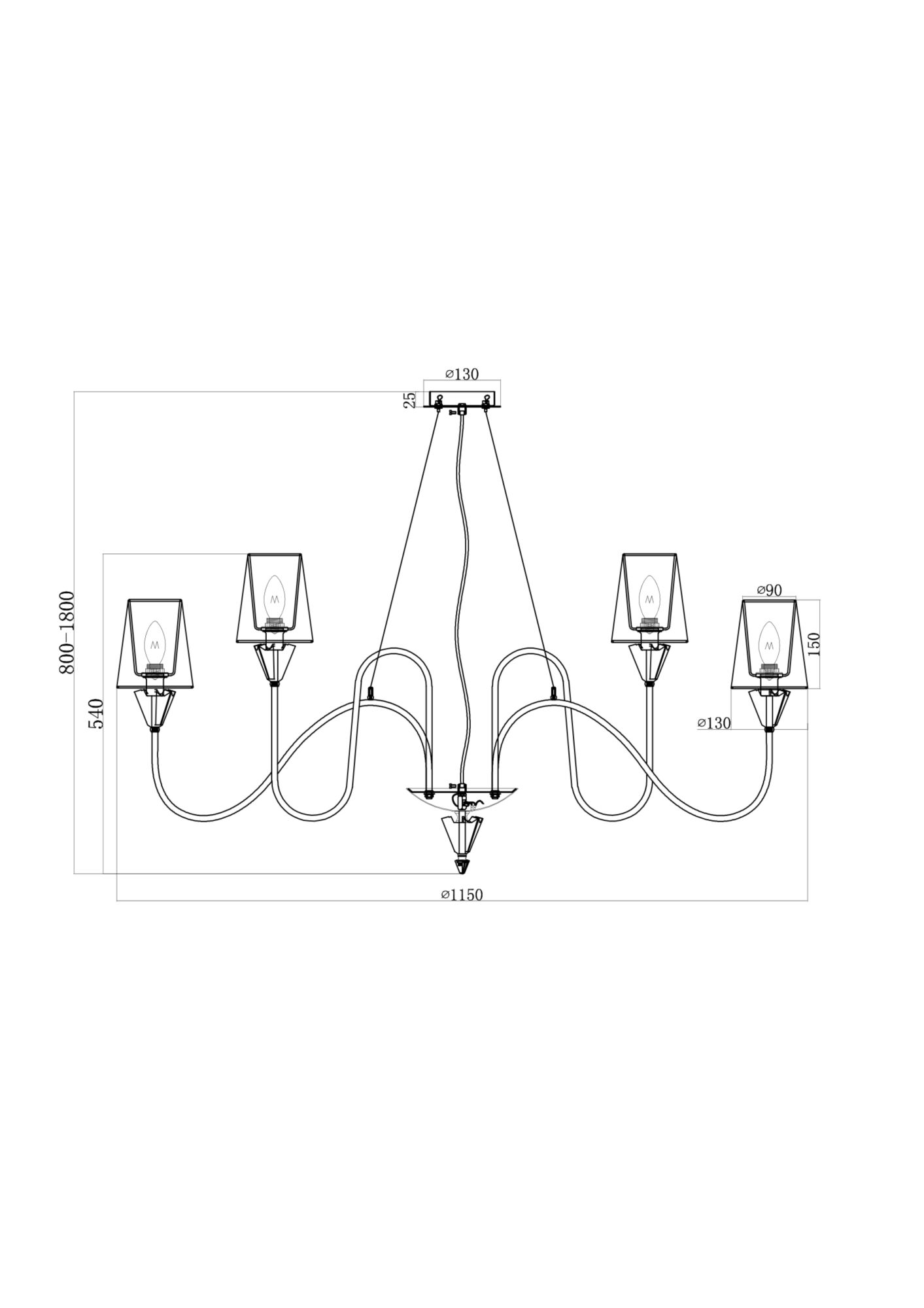 картинка Люстра Maytoni MOD078PL-12CH