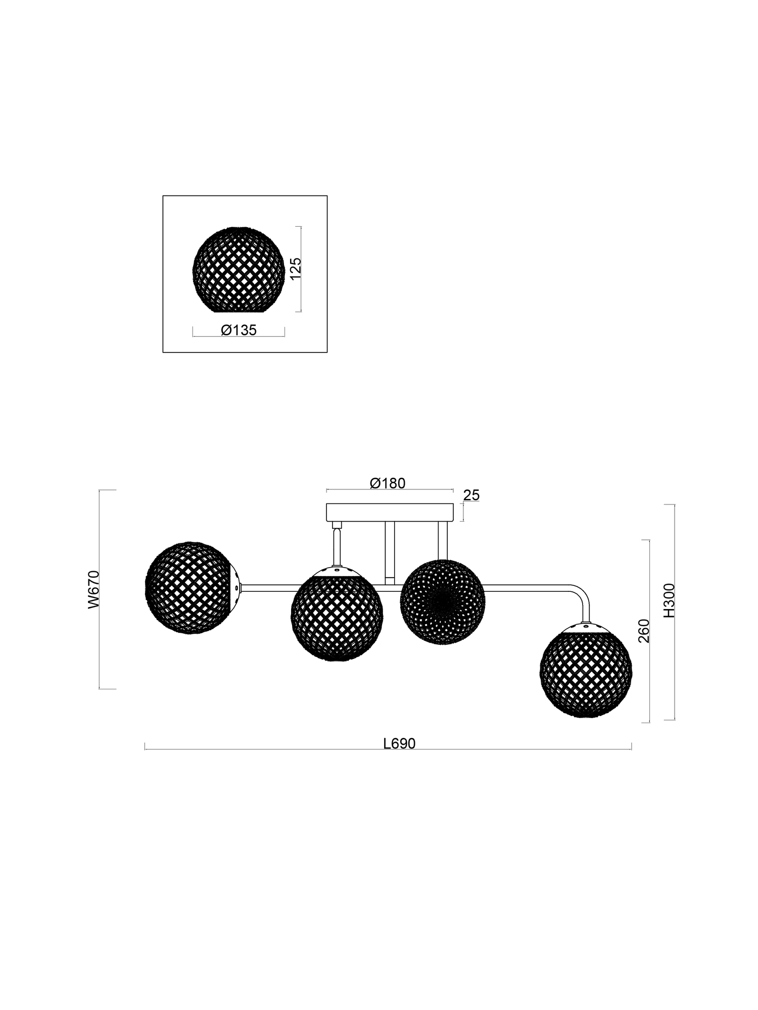 картинка Люстра Freya FR8016PL-06BBS