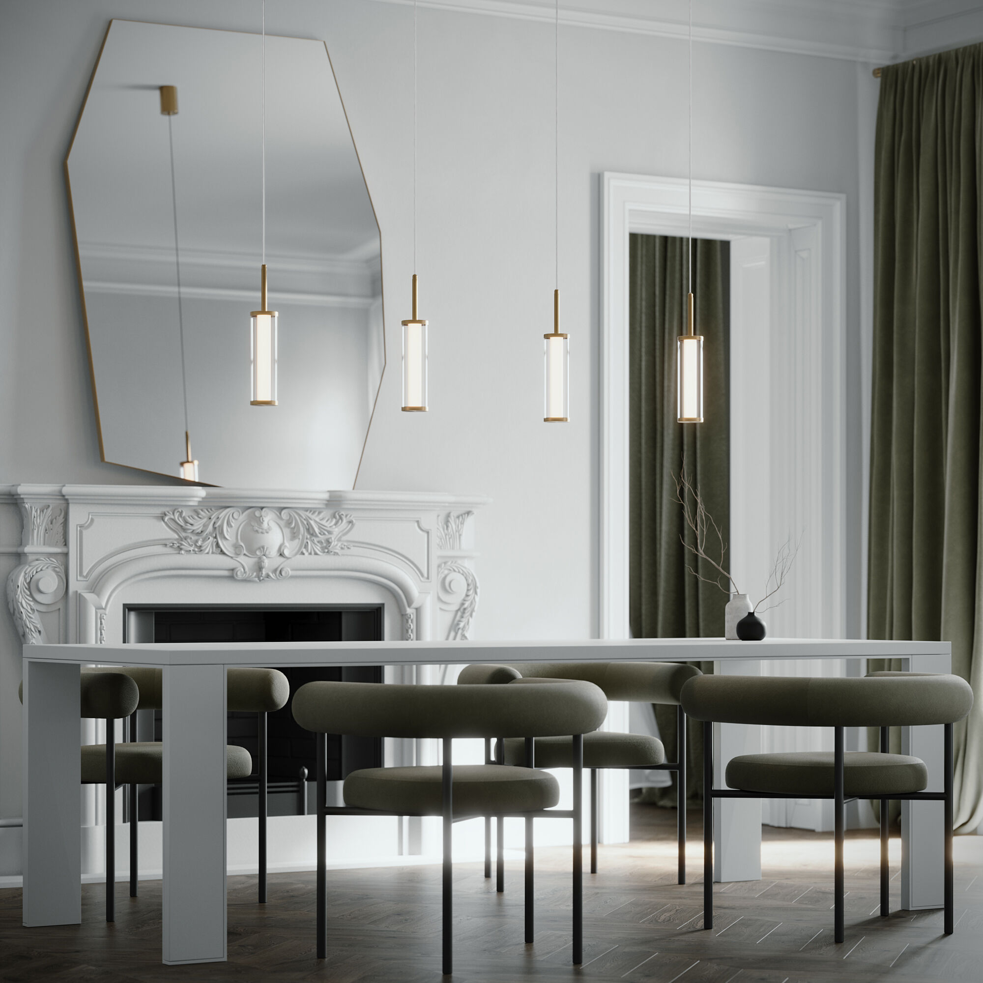 картинка Подвесной светильник Stark 50386/1 LED латунь