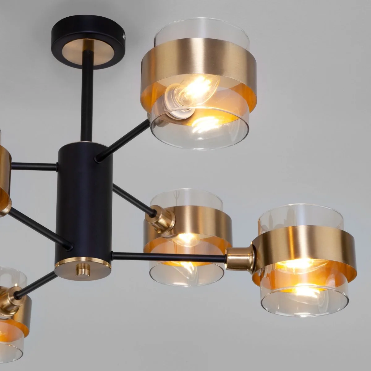 картинка Потолочная люстра в стиле лофт 70127/6 черный