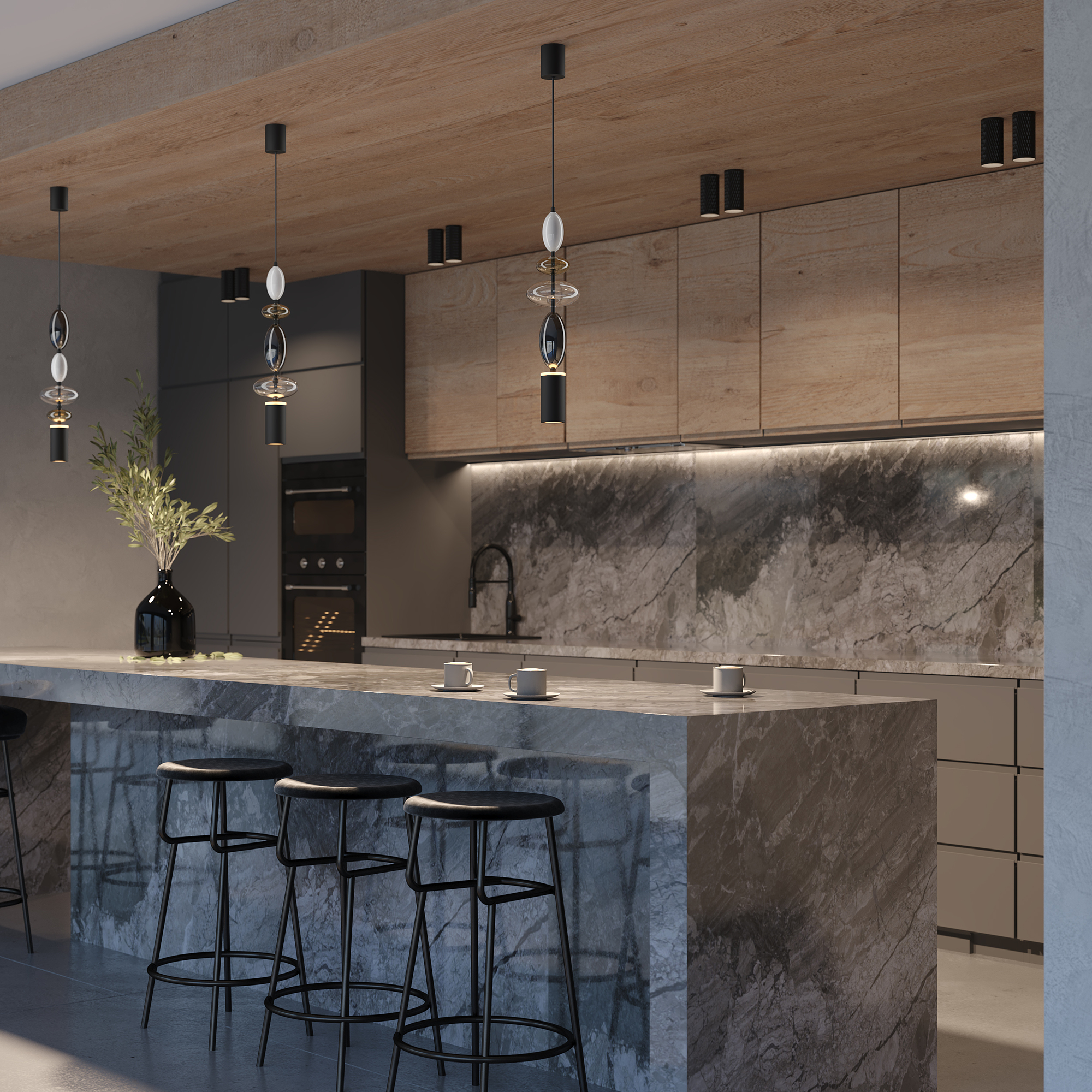 картинка Подвесной светильник Maytoni MOD071PL-L8B3K3