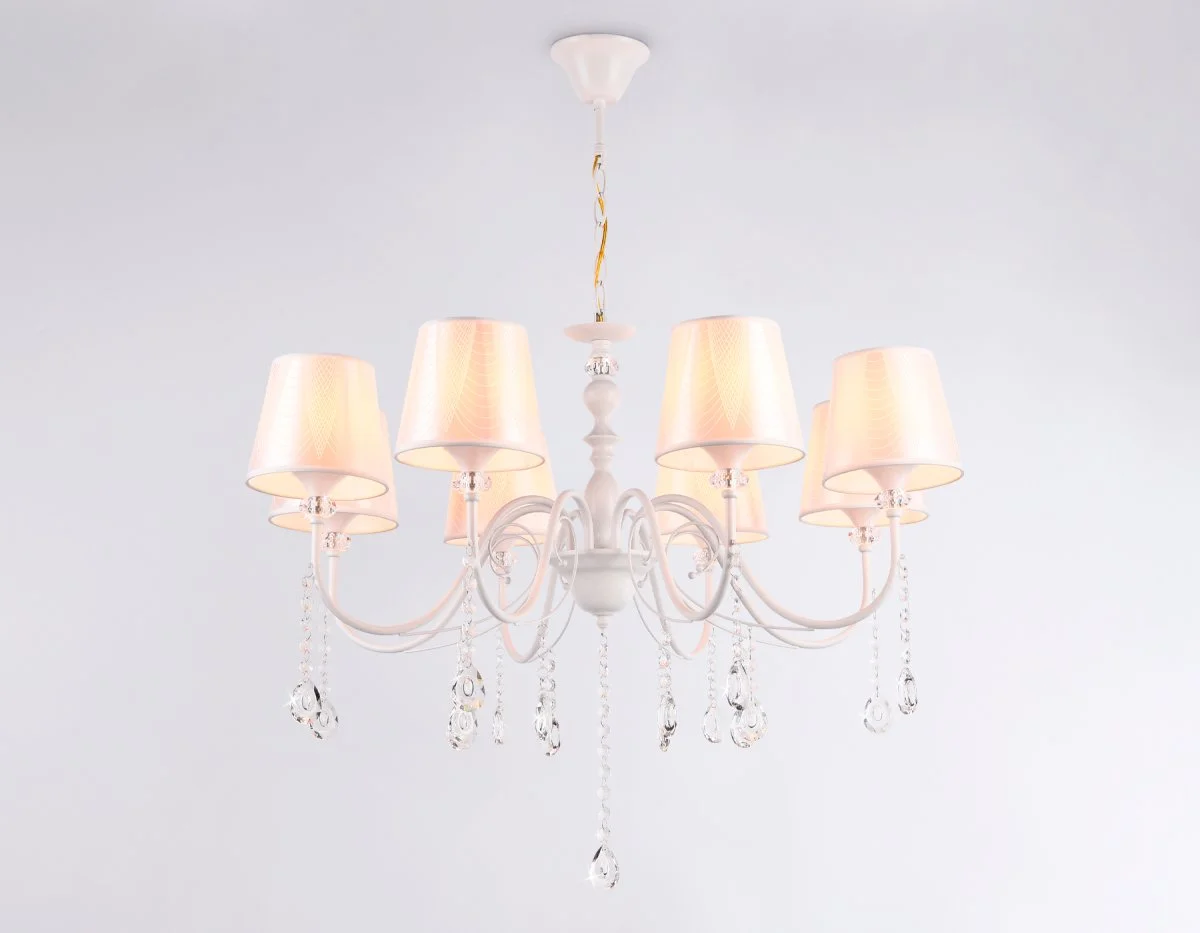 картинка Подвесная люстра с абажуром и хрусталем TR4605