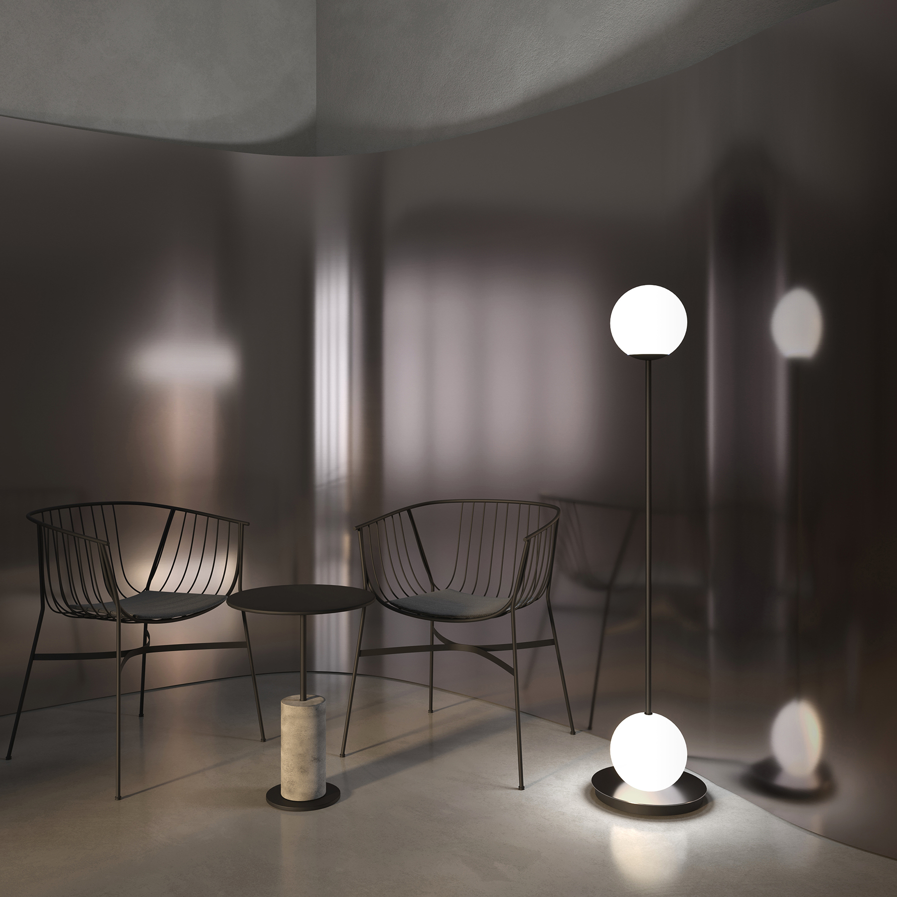 картинка Напольный светильник (торшер) Maytoni MOD427FL-L20B3K