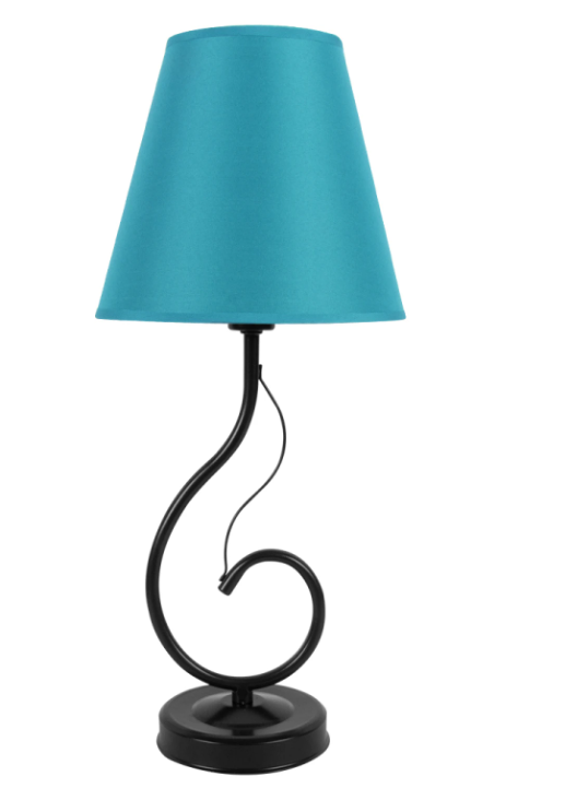 картинка 40128 Бирюзовый (1) Светильник настольный