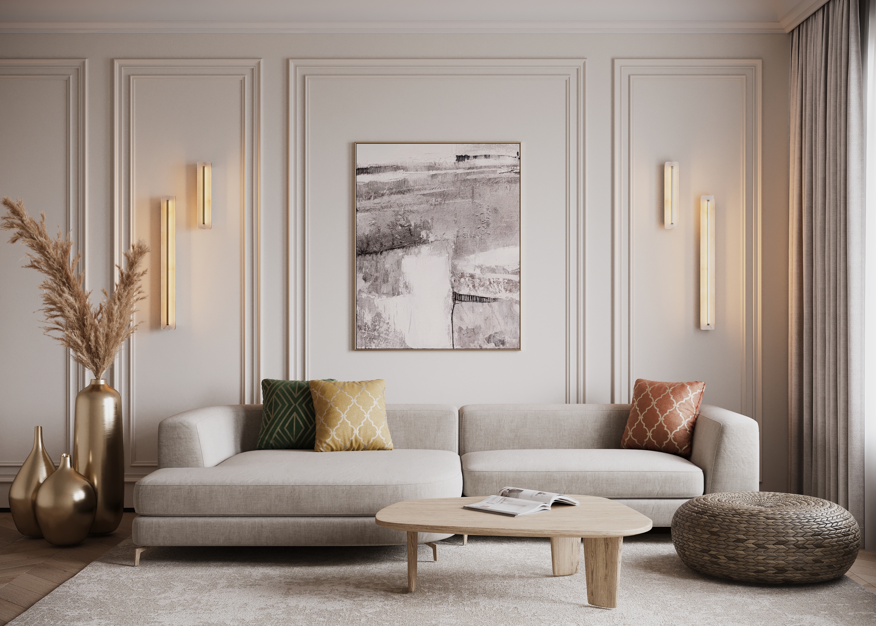 картинка Настенный светильник (бра) Maytoni MOD366WL-L18BS3K