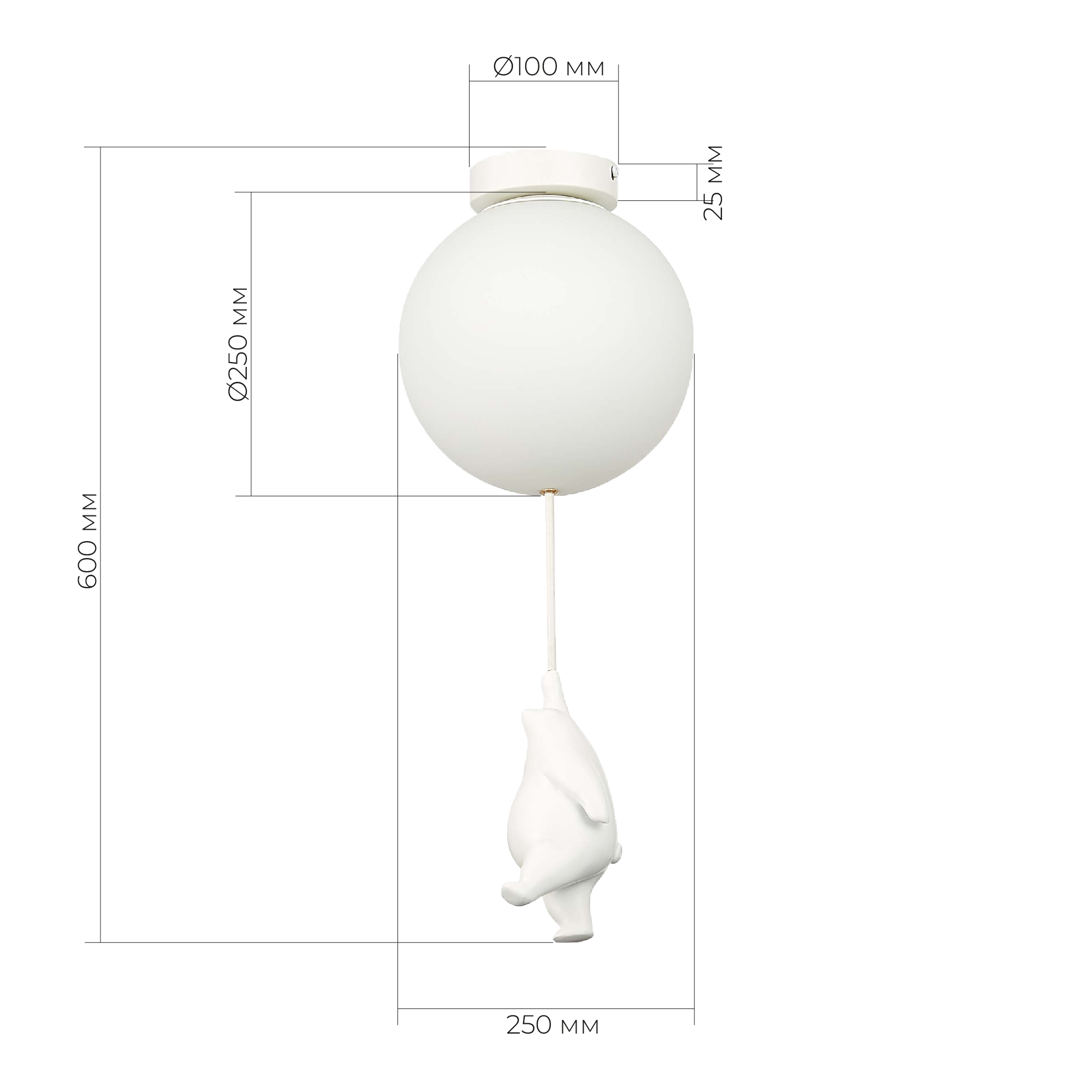 картинка SLE115422-01 Подвес Белый/Белый E27 1*60W