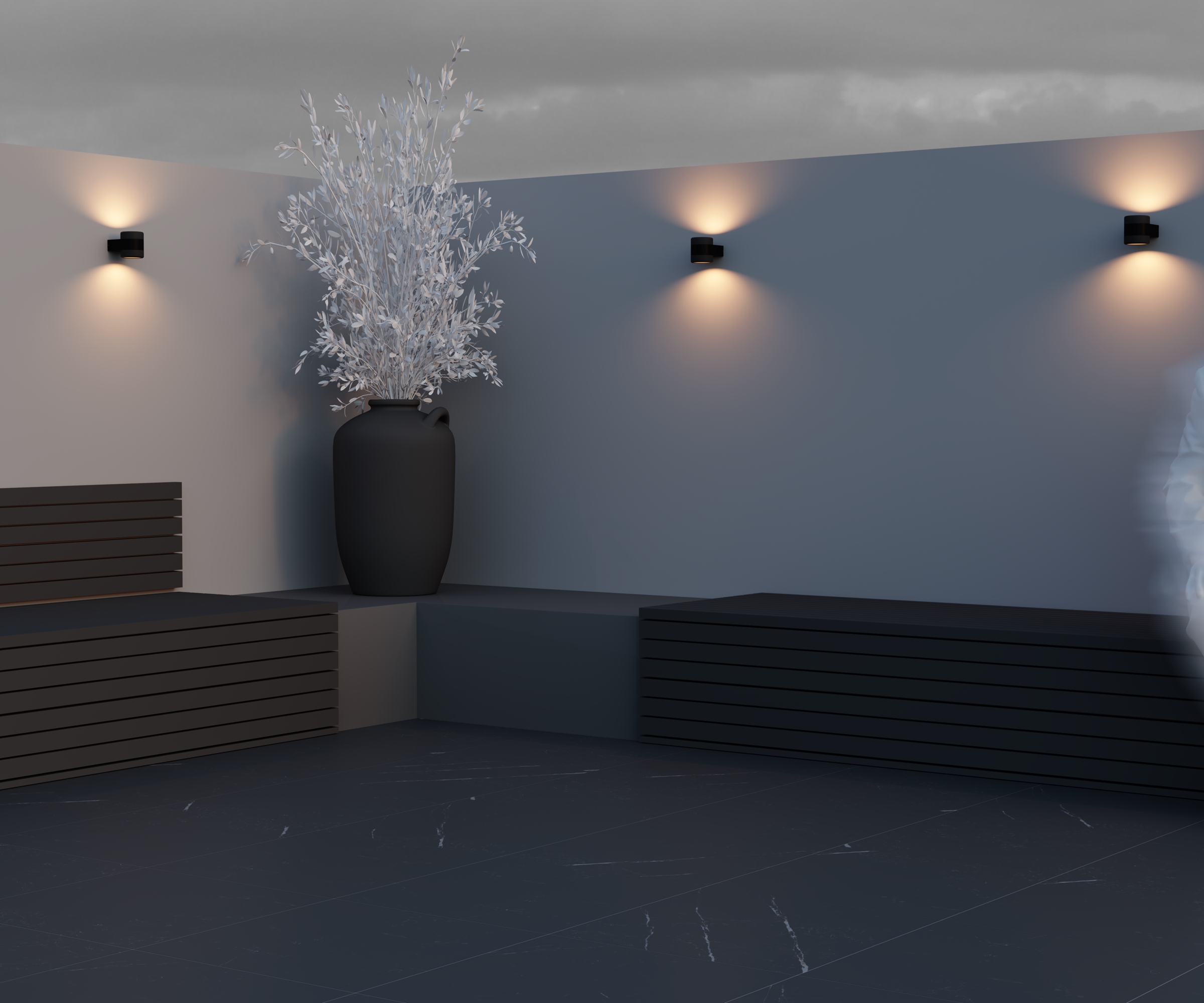 картинка Настенный светильник (бра) Outdoor O490WL-L6B3K