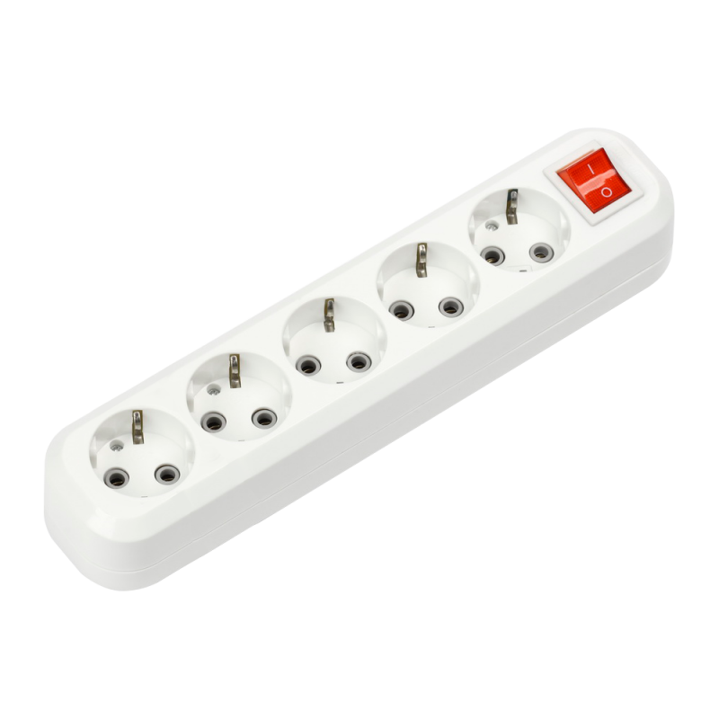 картинка Колодка УЗВ-5-GRAND пятиместная с выключателем и заземлением 5250 IN HOME