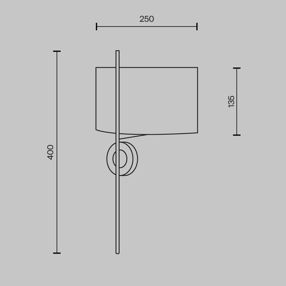 картинка Настенный светильник (бра) Maytoni MOD437WL-02BG