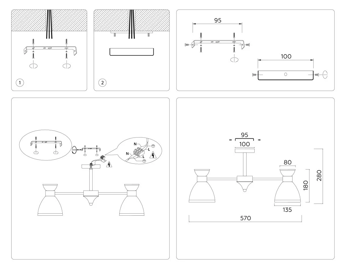 картинка Подвесной светильник со сменной лампой TR3177