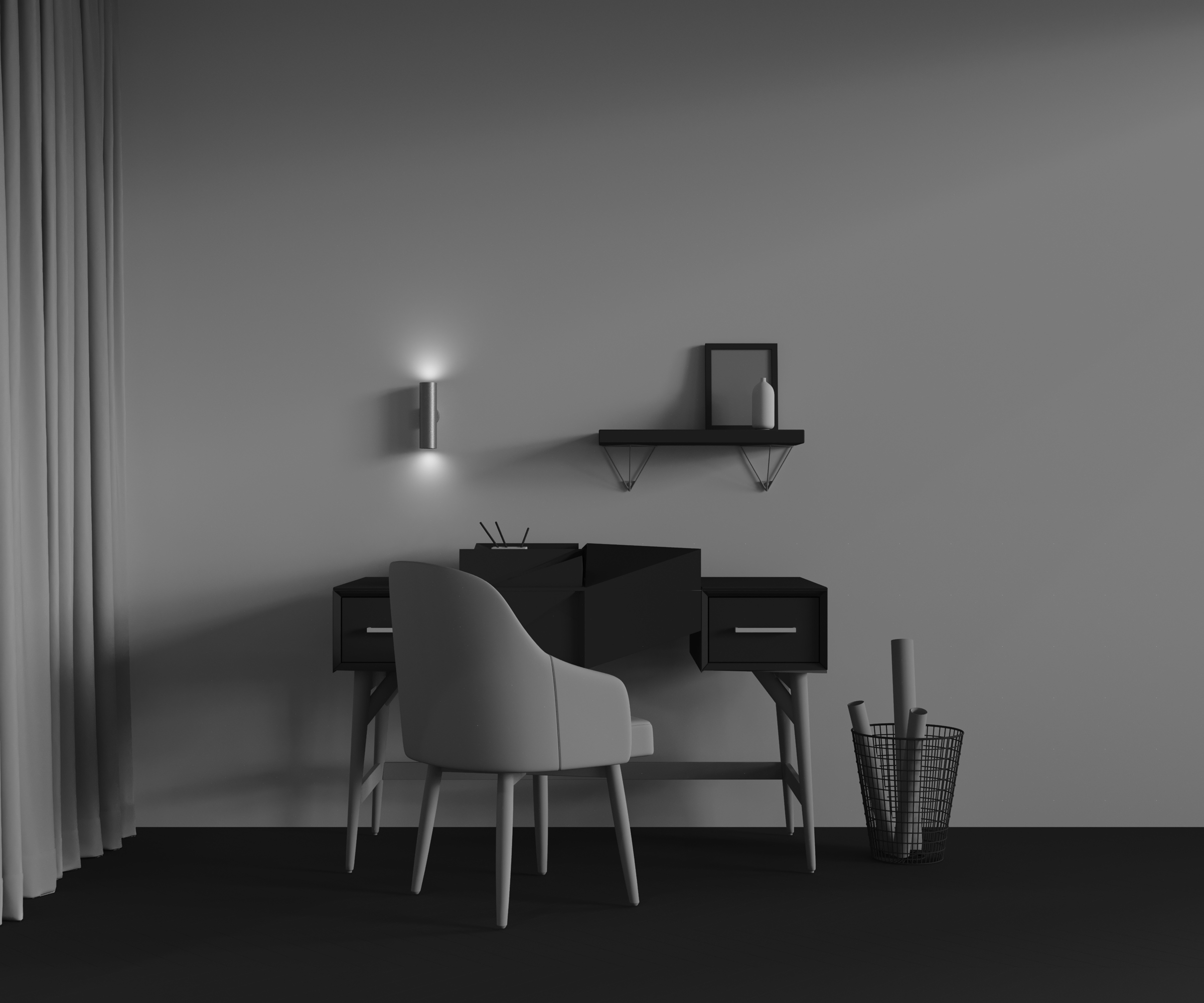 картинка Настенный светильник (бра) Technical C080WL-02-GU10-MG