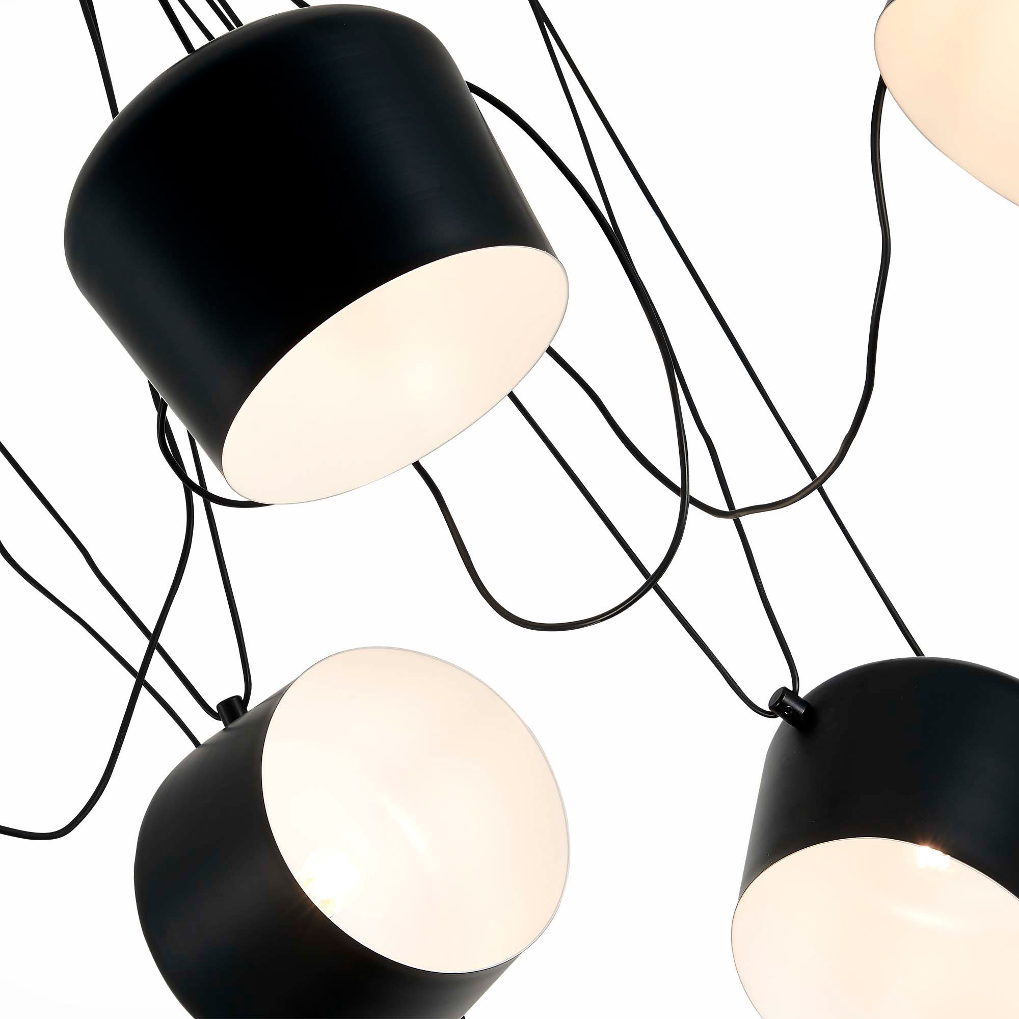 картинка SLE120643-05 Светильник подвесной Черный/Черный E27 5*40W