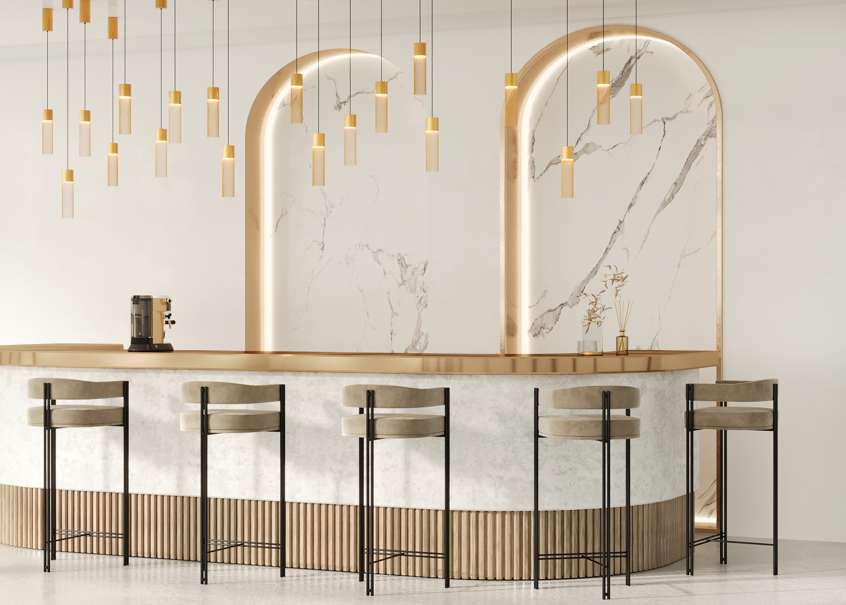 картинка Подвесной светильник Maytoni MOD190PL-L5G3K