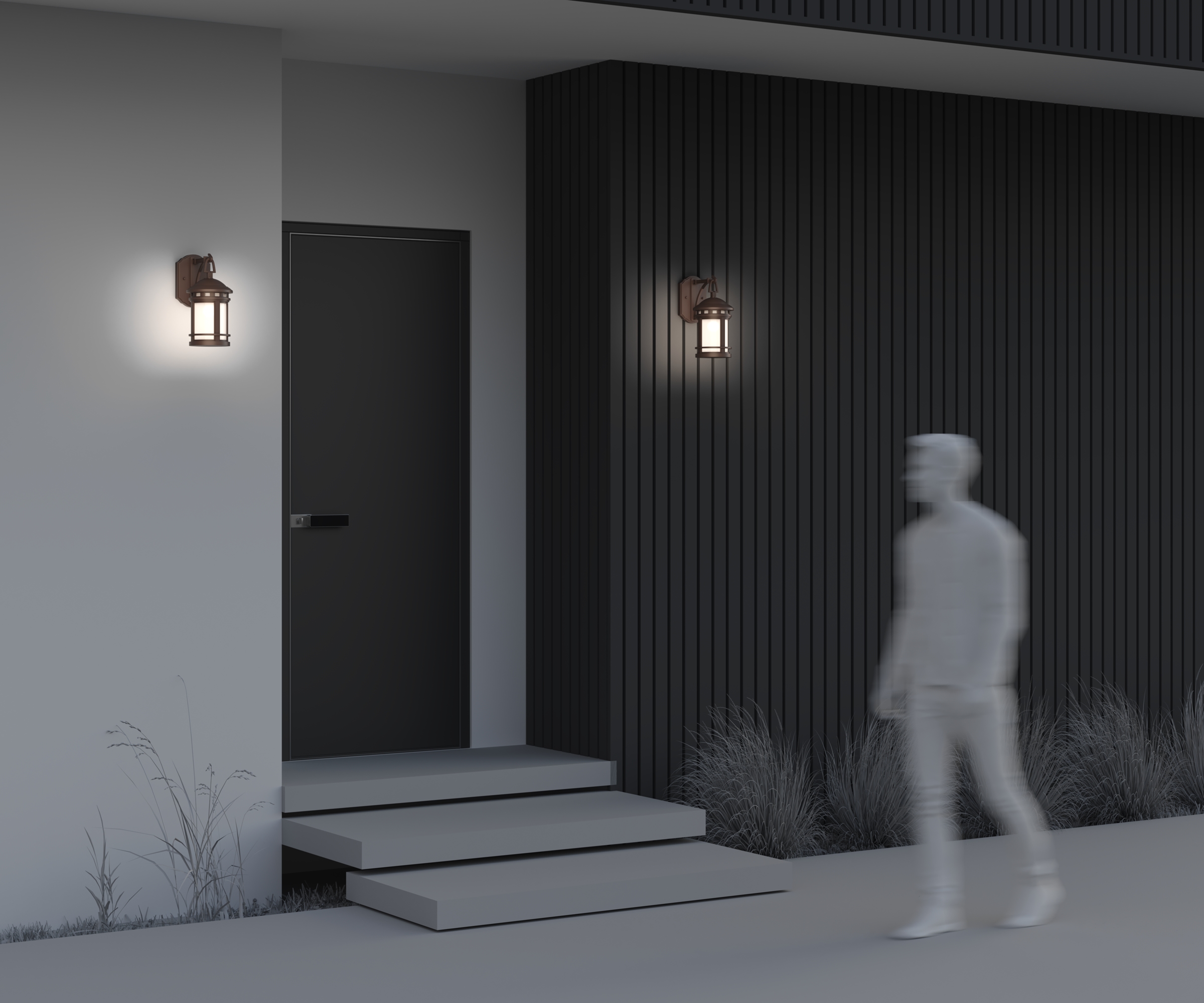 картинка Настенный светильник (бра) Outdoor O031WL-01BR