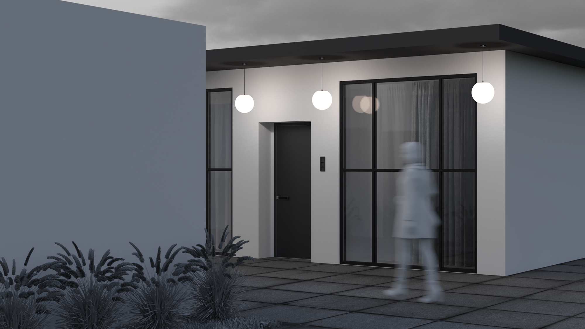 картинка Подвесной светильник Outdoor O594PL-01B