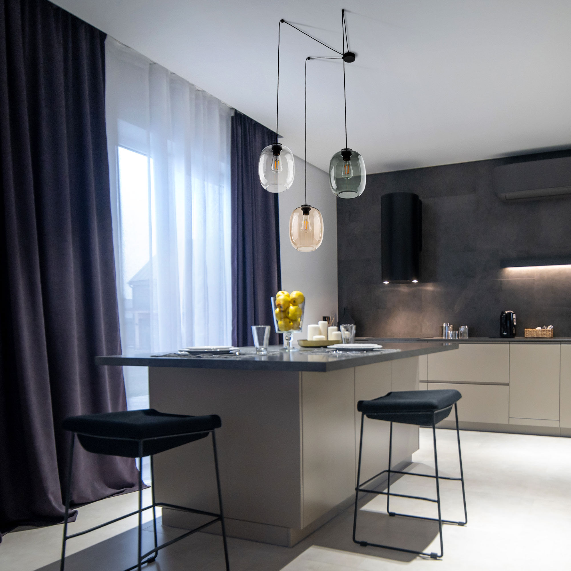 картинка Подвесной светильник со стеклянными плафонами 5972 Elio