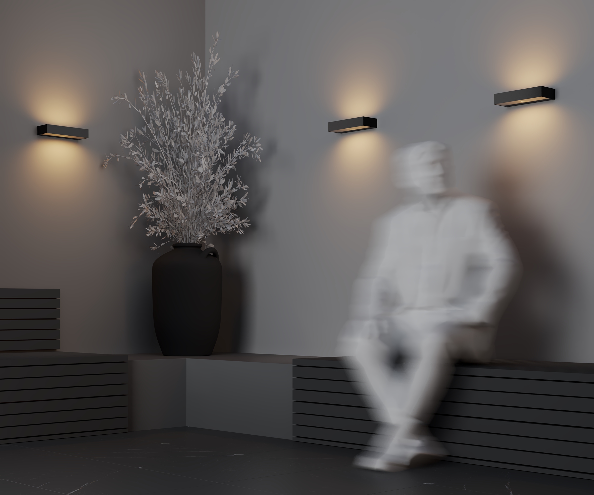 картинка Настенный светильник (бра) Outdoor O428WL-L20GF3K