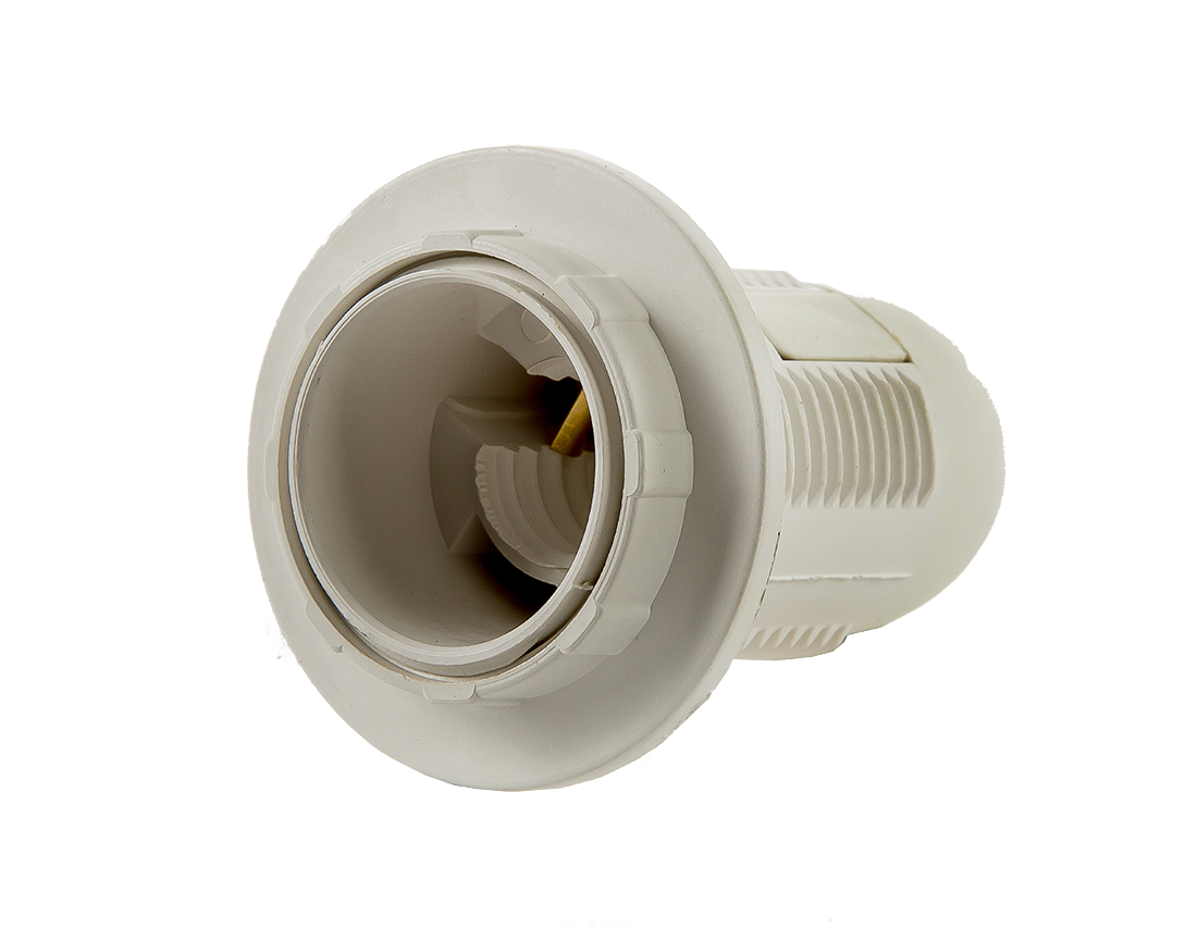 картинка Патрон Е14-ППК пластиковый с прижимным кольцом IN HOME