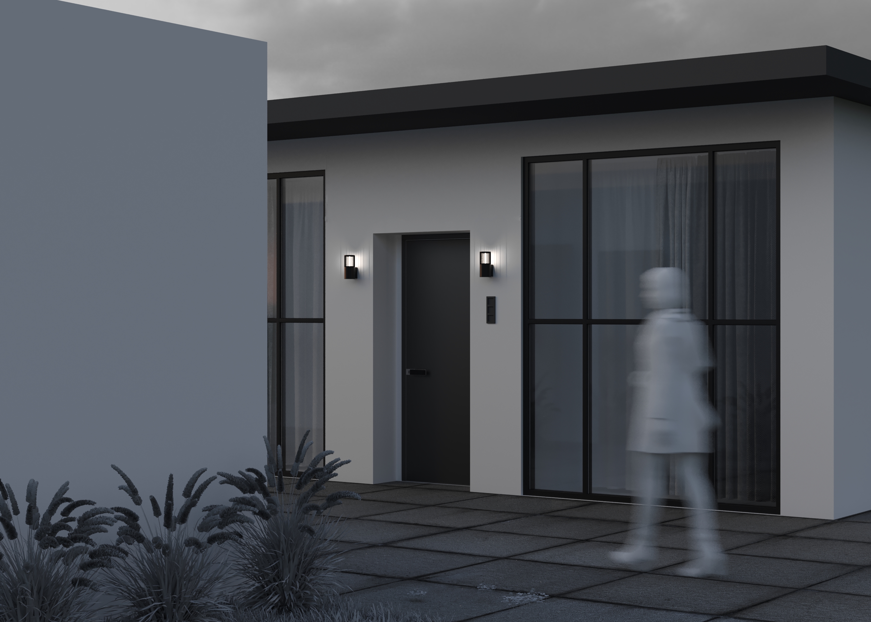 картинка Настенный светильник (бра) Outdoor O492WL-01GF