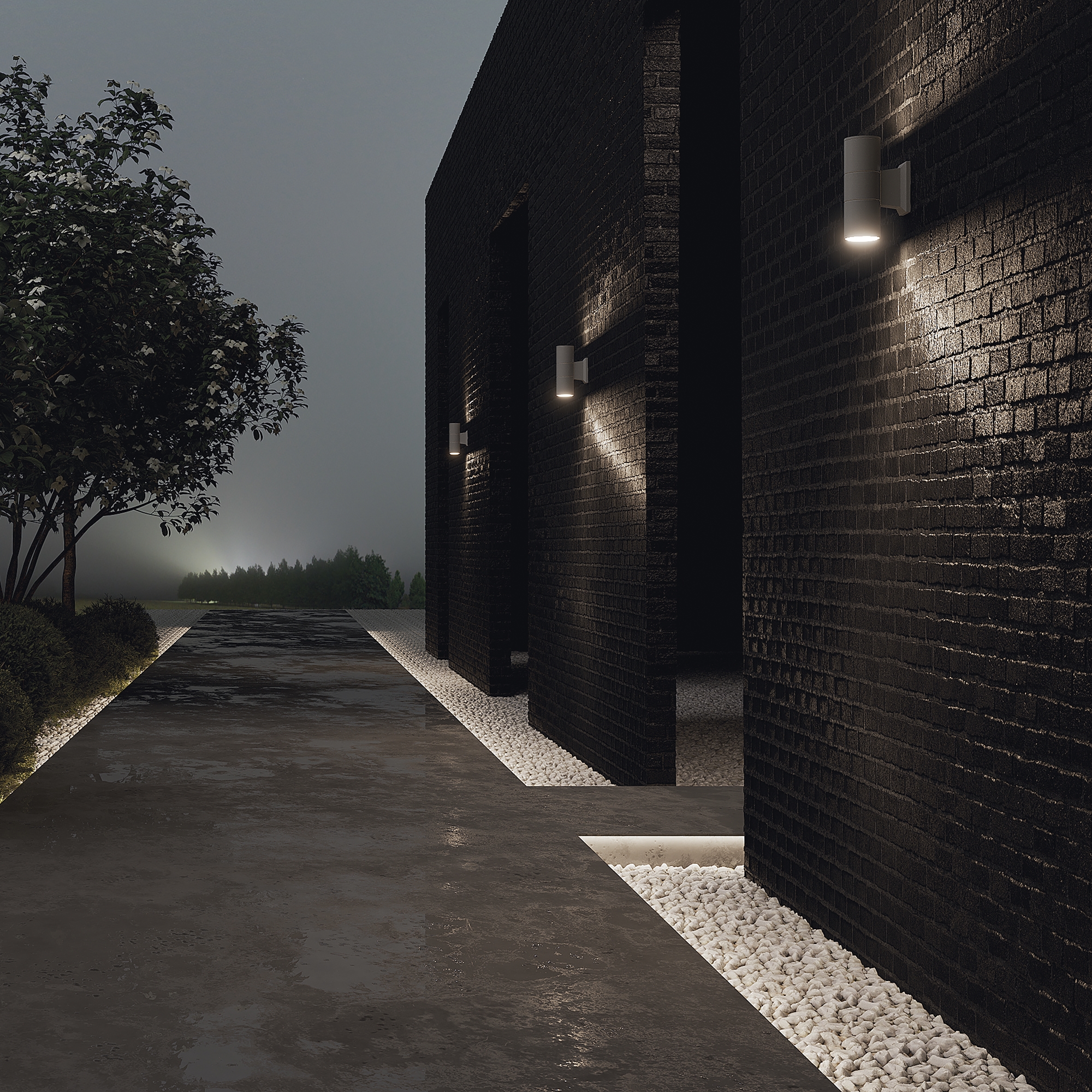 картинка Настенный светильник (бра) Outdoor O574WL-02GR