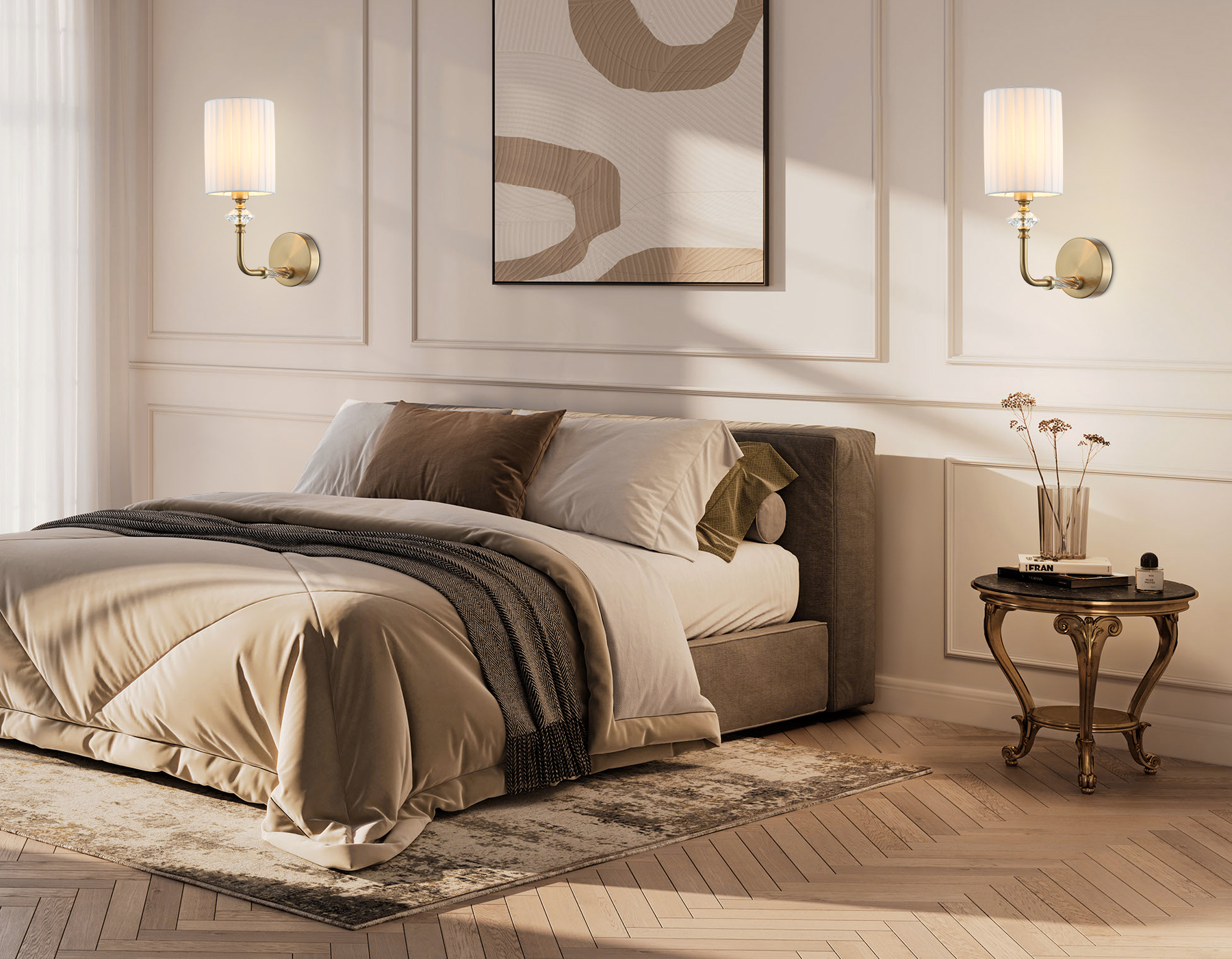 картинка Настенный светильник с абажуром LH71506